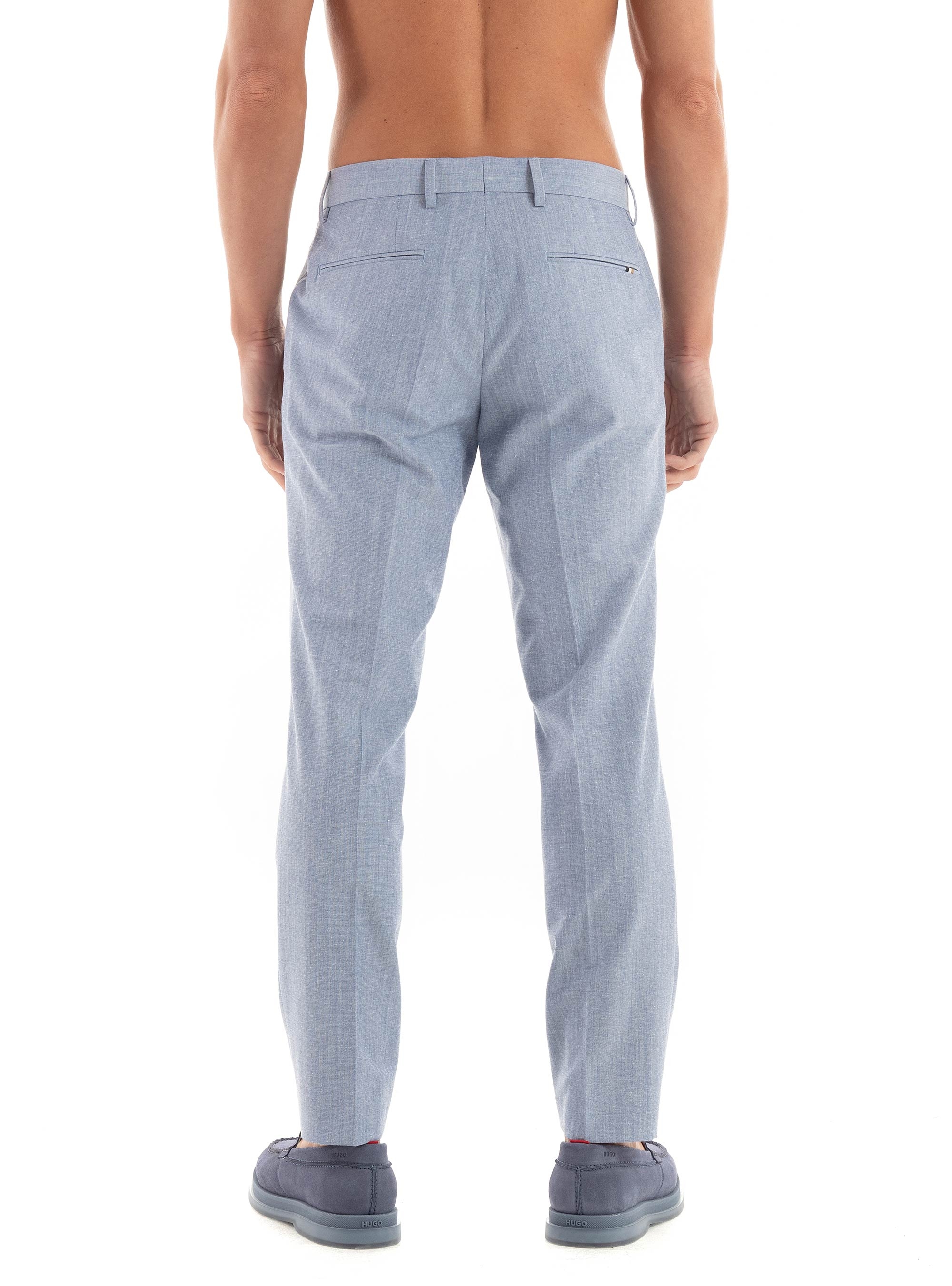 BOSS Slim Fit Pants H-Genius-242 - Light Blue