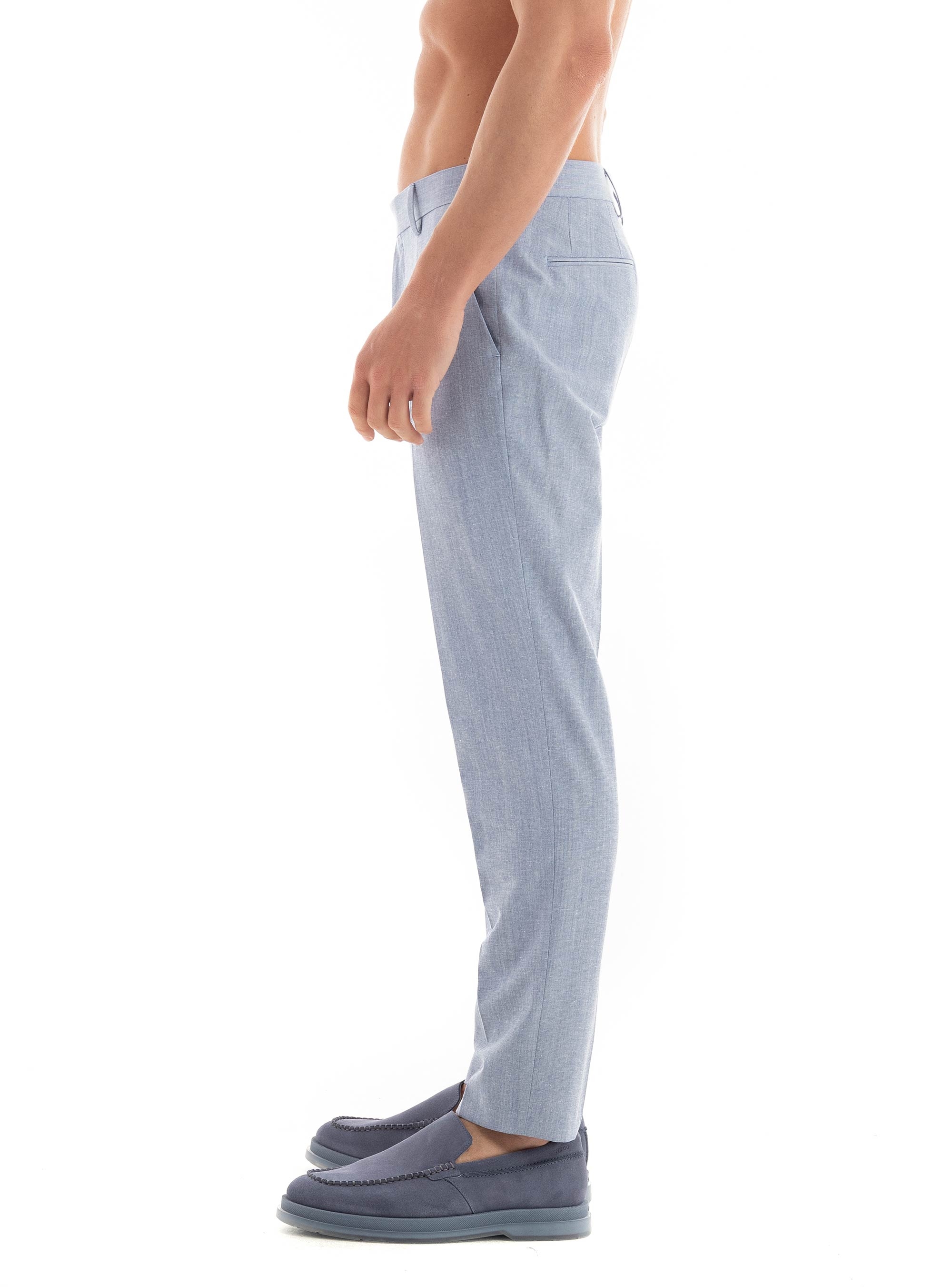 BOSS Slim Fit Pants H-Genius-242 - Light Blue