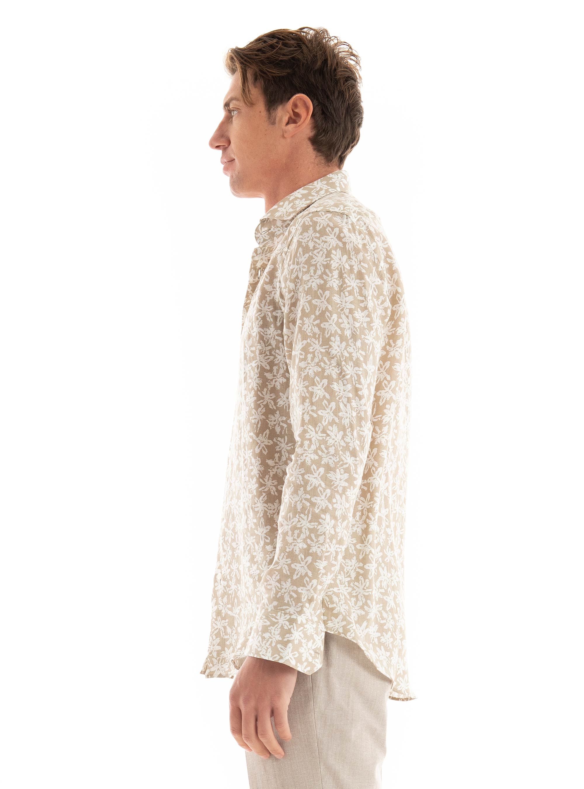 BOSS Regular Fit Shirt H-JOE-spread-C1-222 - Dark Beige