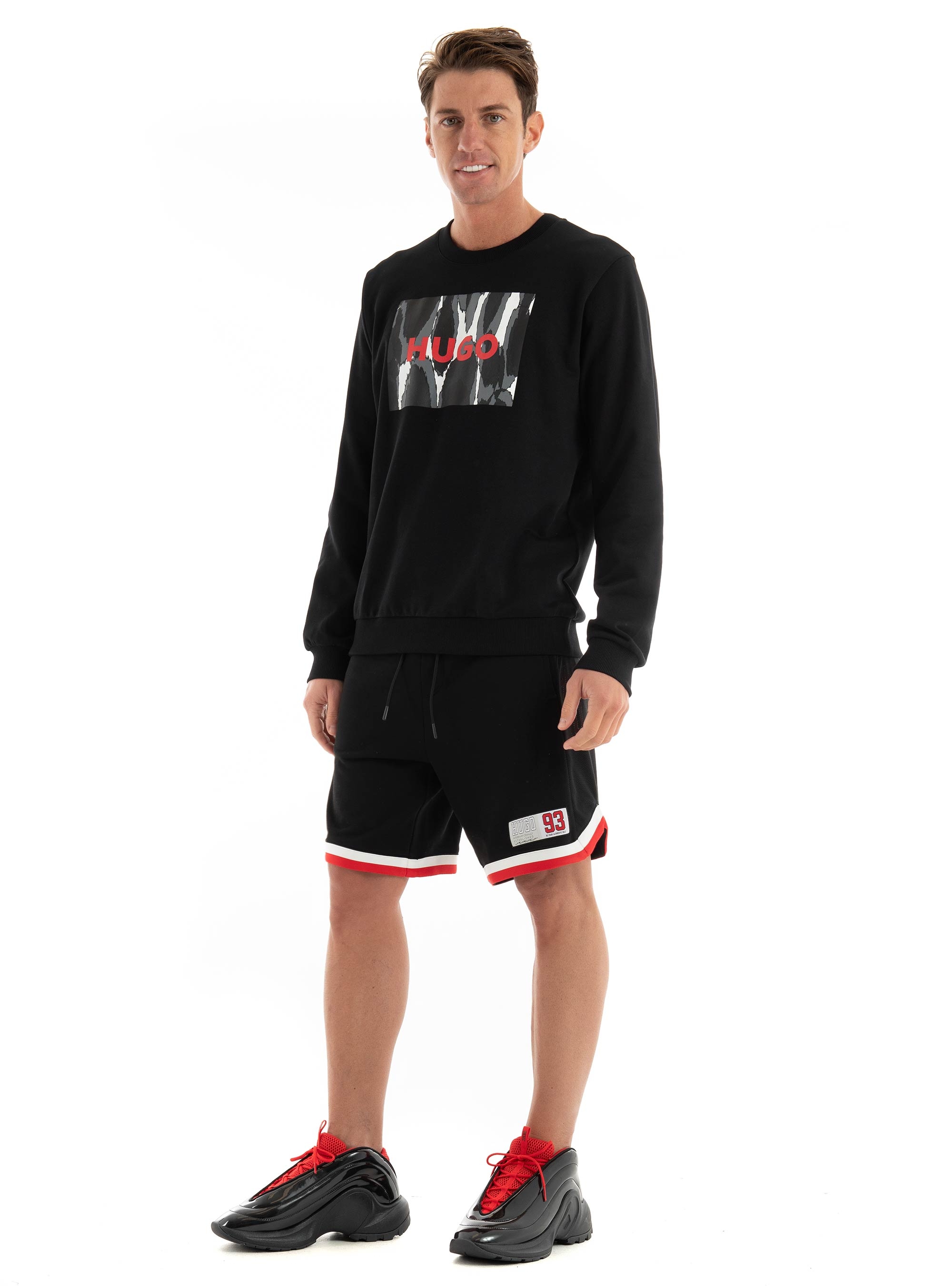 HUGO Regular Fit Sweater Duragol_U242 - Black