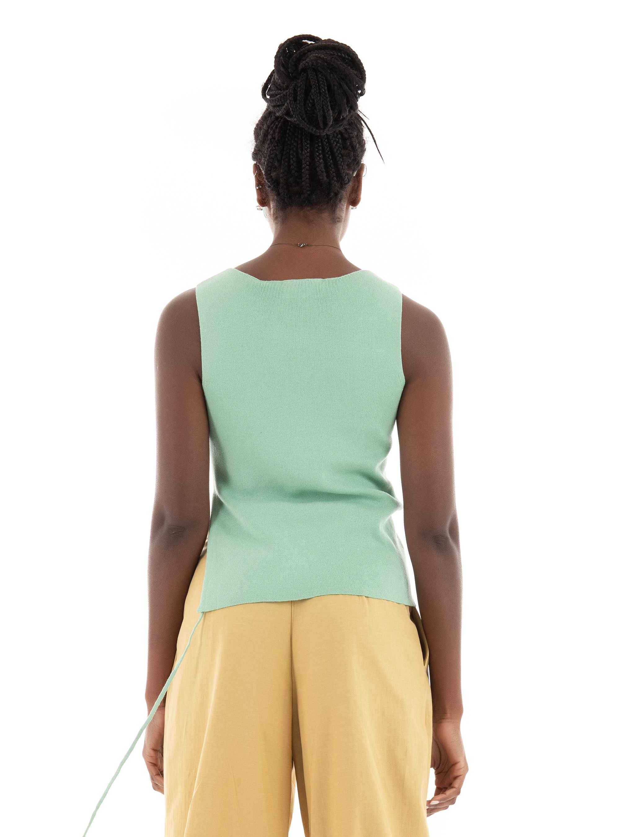 JJXX Dahlia Knit Top - Light Aquamarine