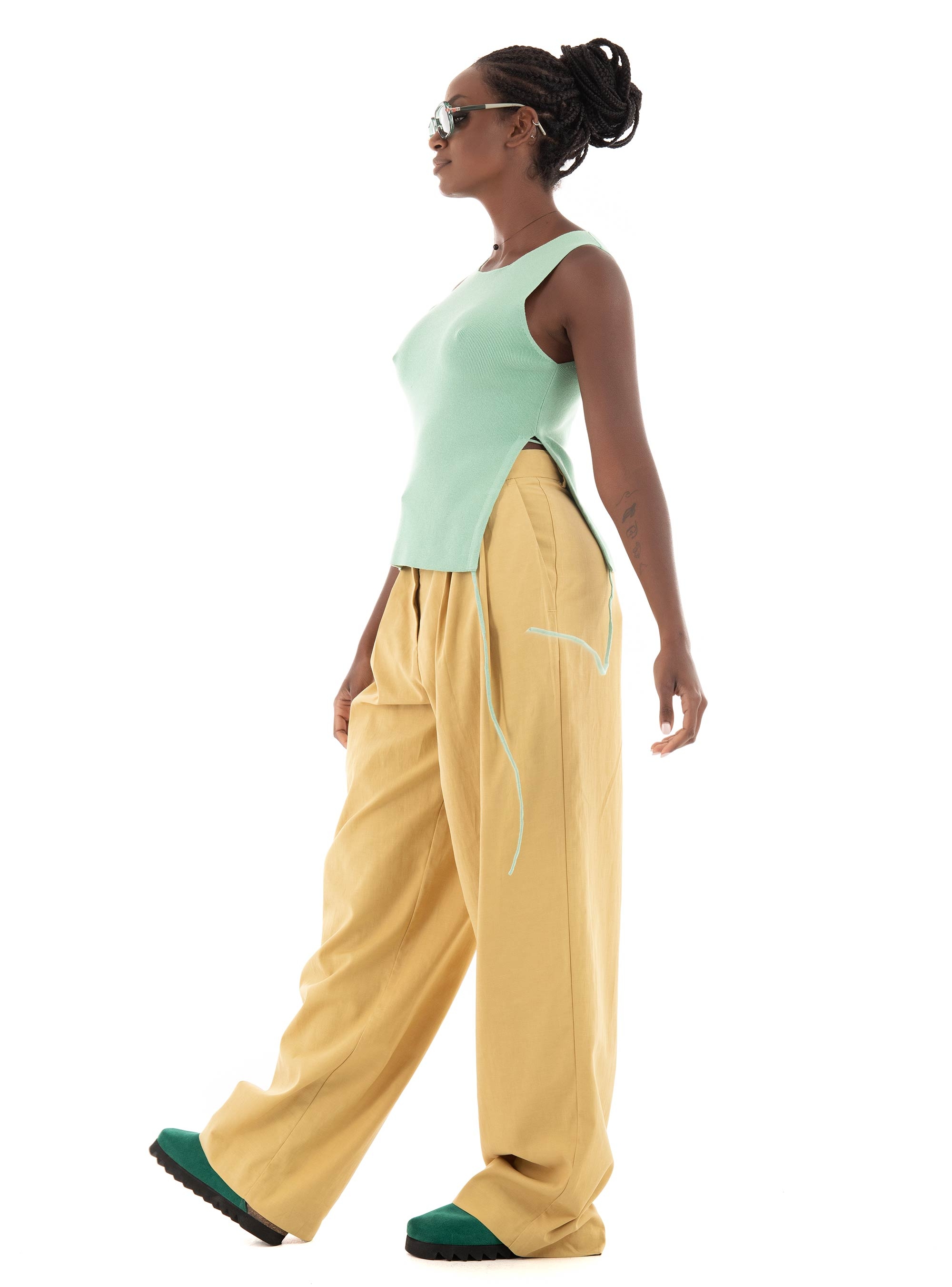 JJXX Dahlia Knit Top - Light Aquamarine