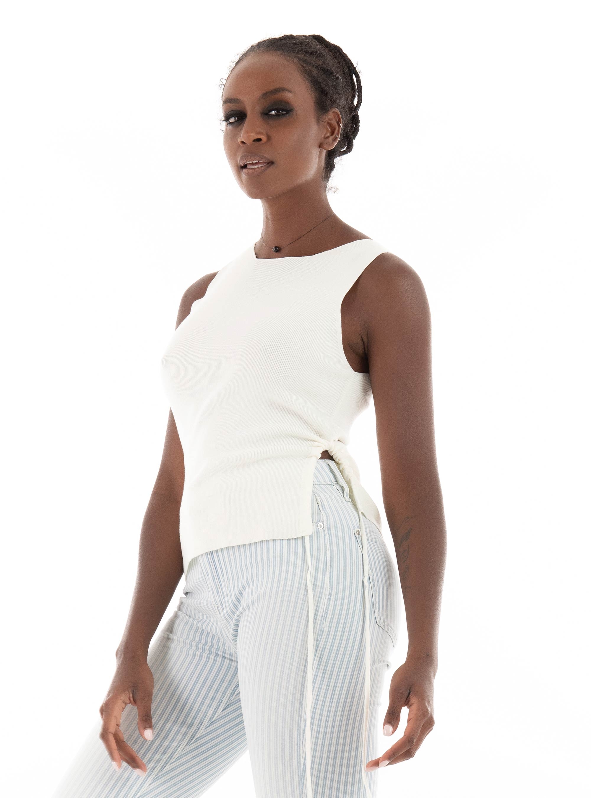 JJXX Dahlia Knit Top - White