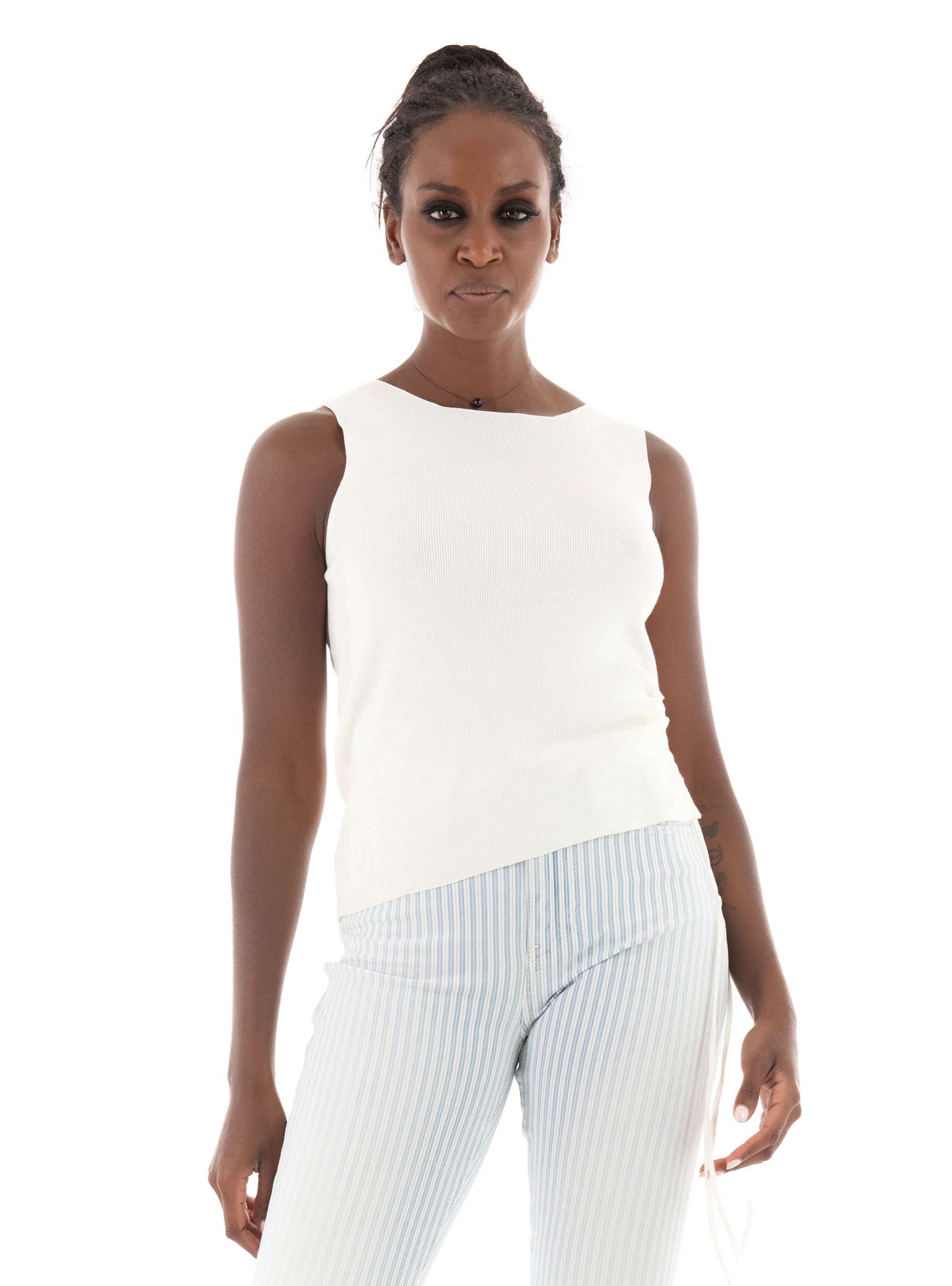 JJXX Dahlia Knit Top - White