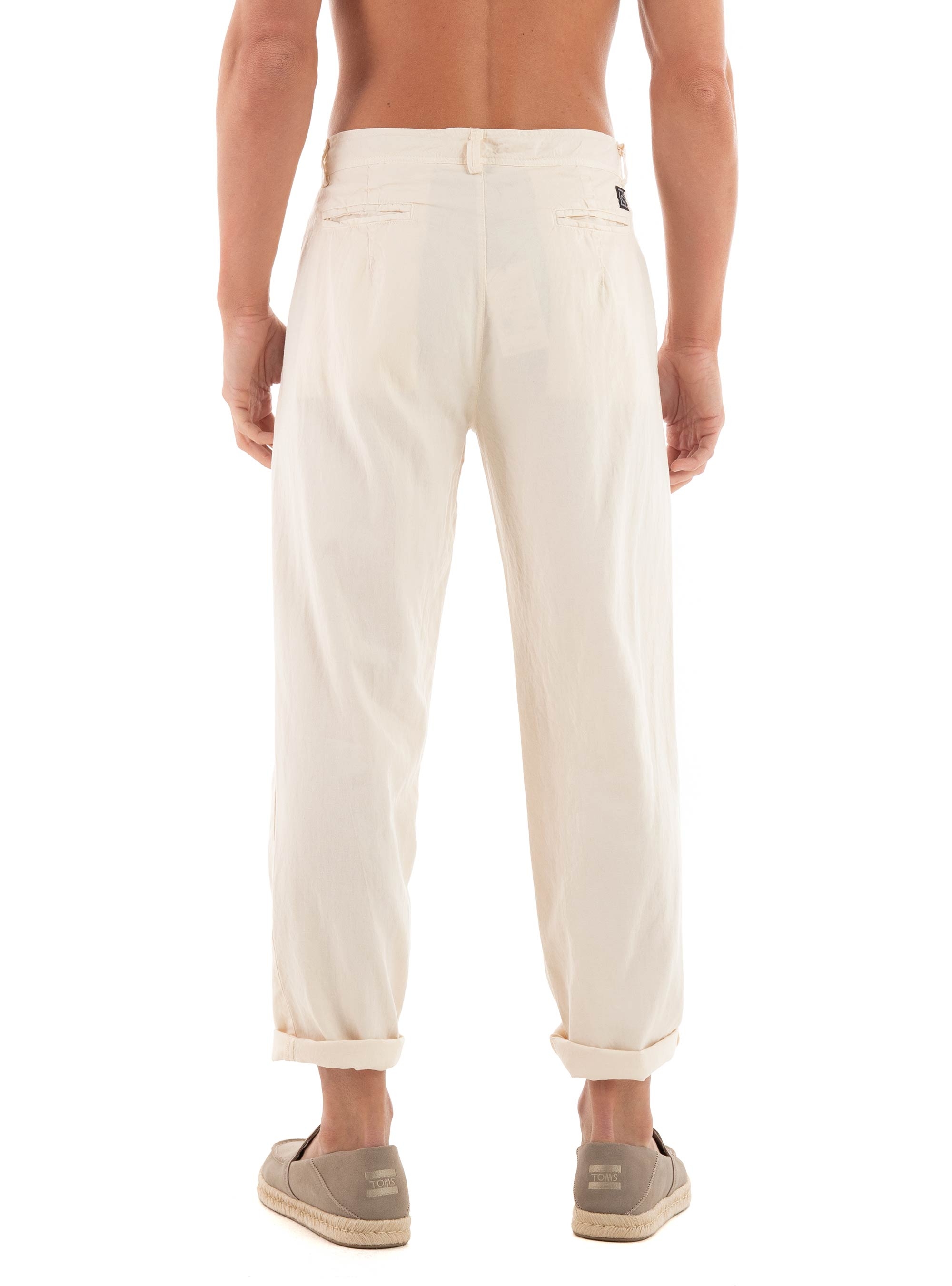 Dirty Laundry Linen Blend Pants - Cream