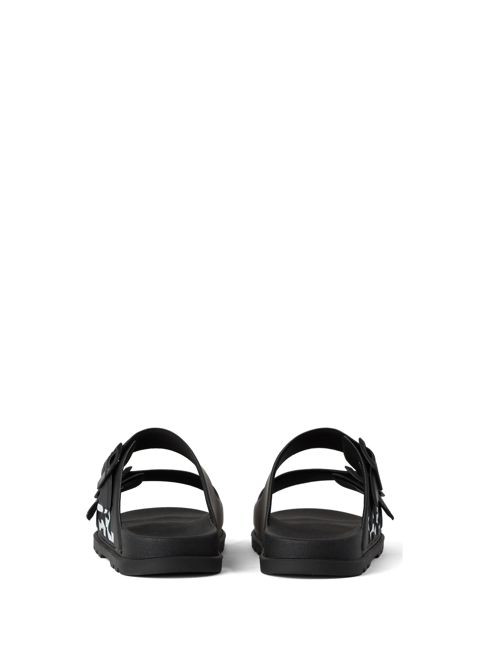 Karl Lagerfeld 2-Strap Sandals - Black & White