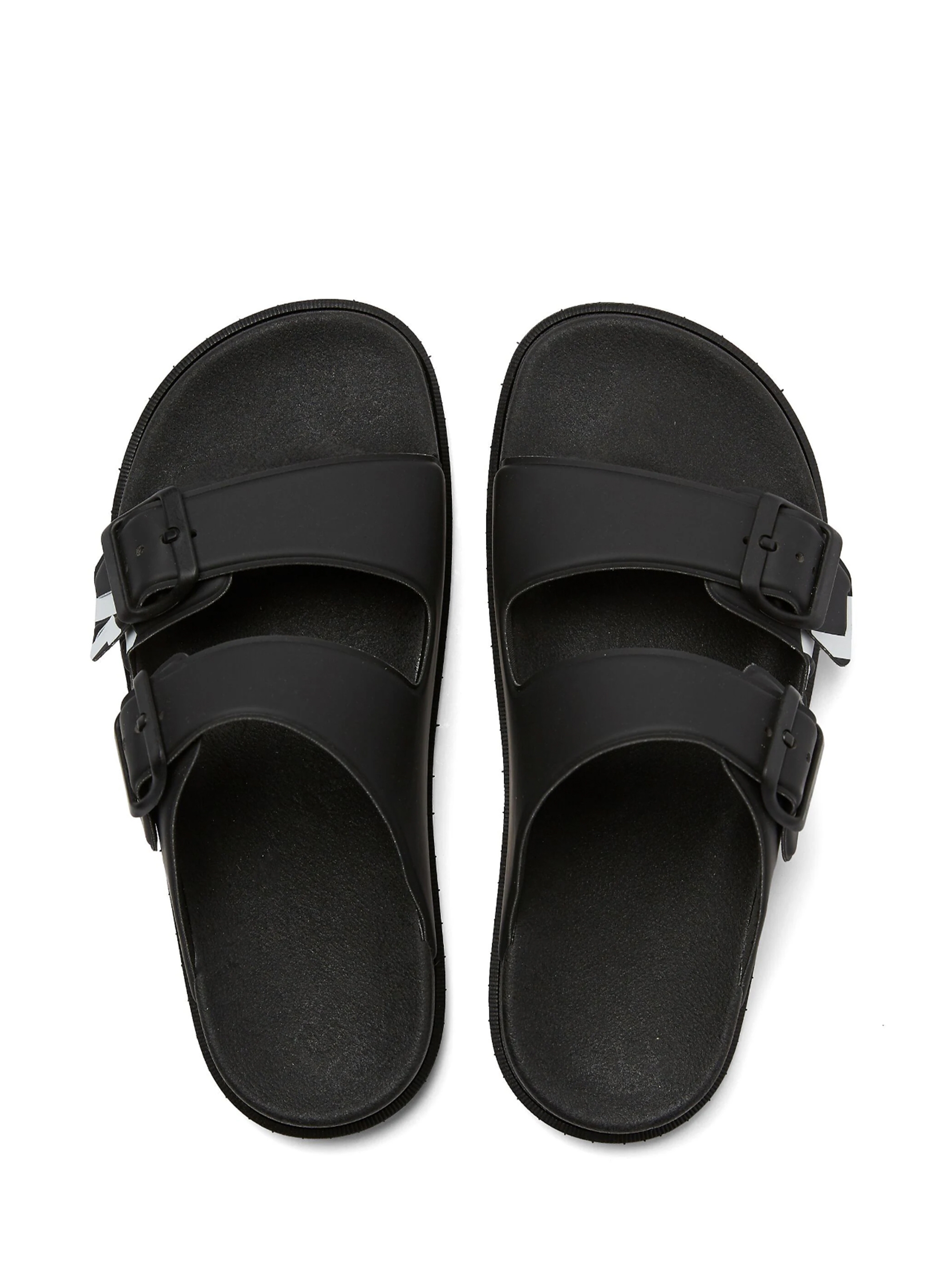 Karl Lagerfeld 2-Strap Sandals - Black & White