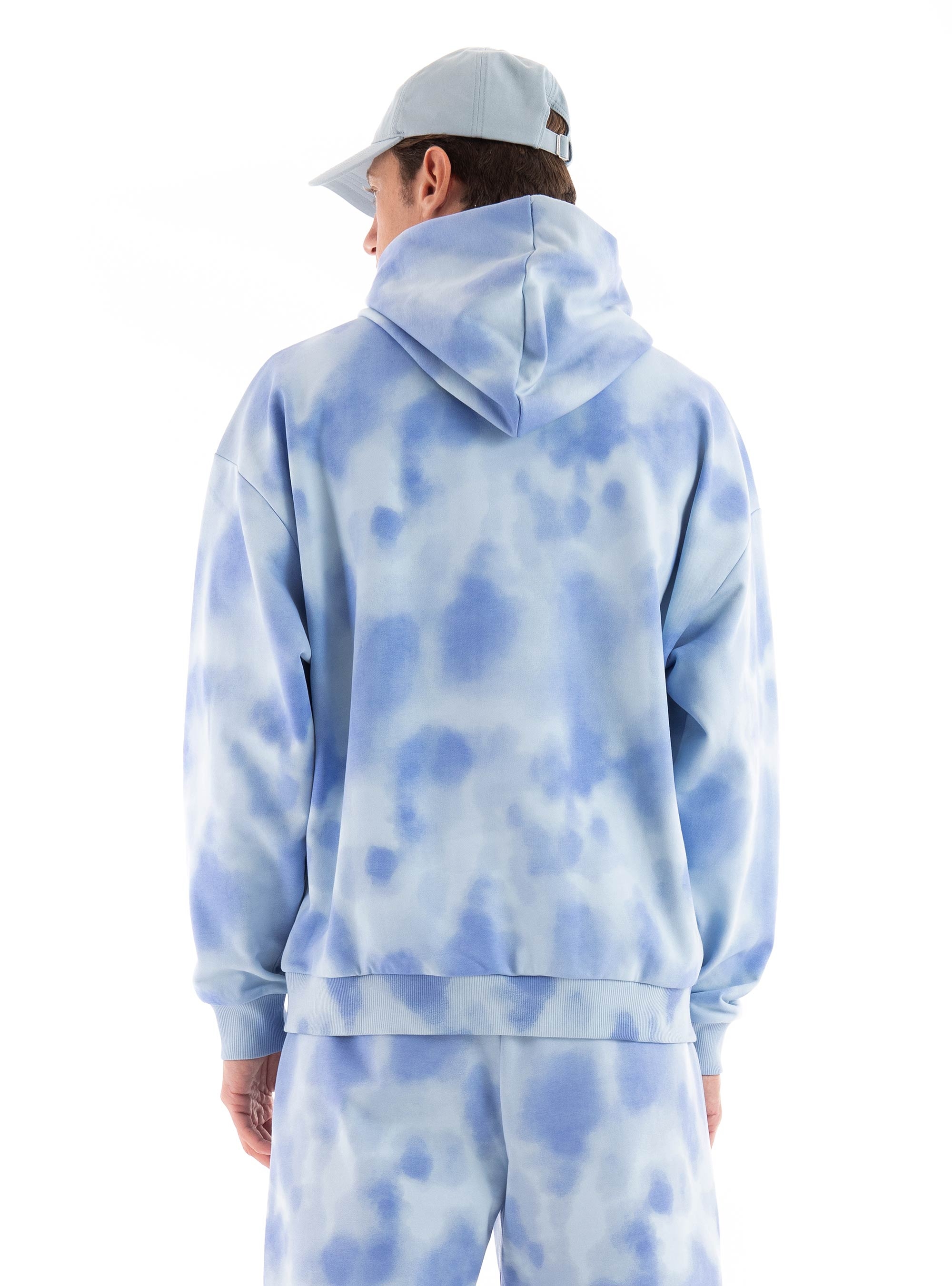 HUGO Oversize Fit Hoodie Dolta - Light Blue