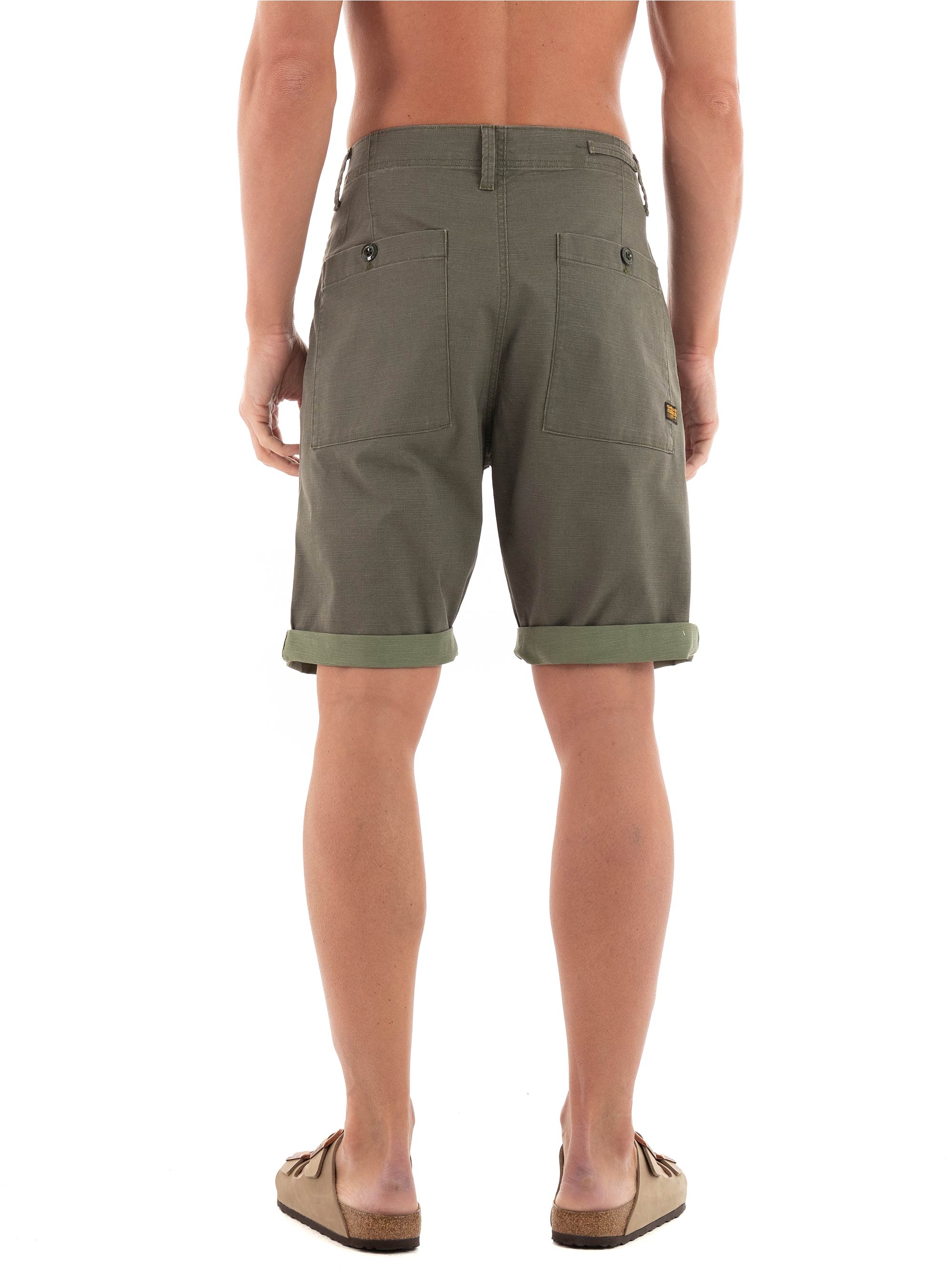 G-Star Pleated Chino Shorts - Olive 