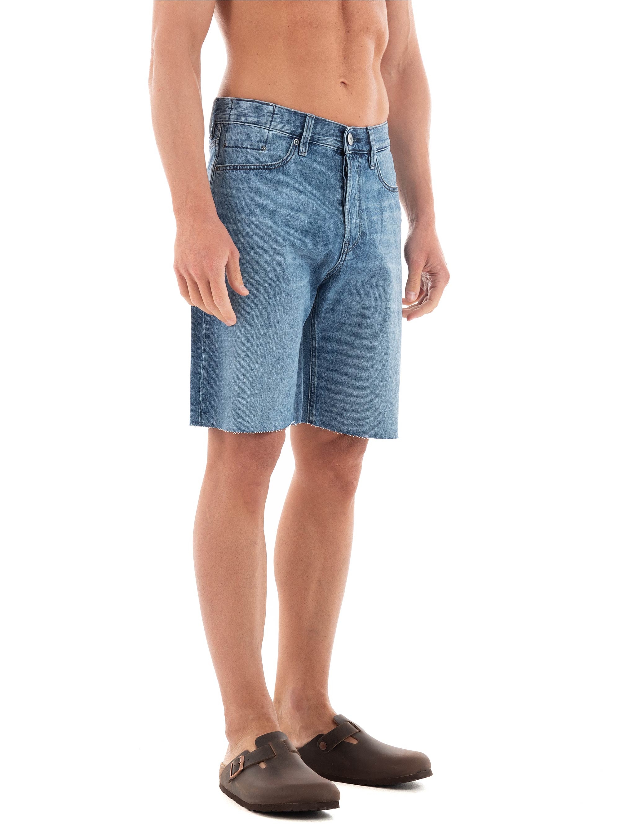 G-Star Dakota Raw Edge Denim Shorts - Medium Aged Denim