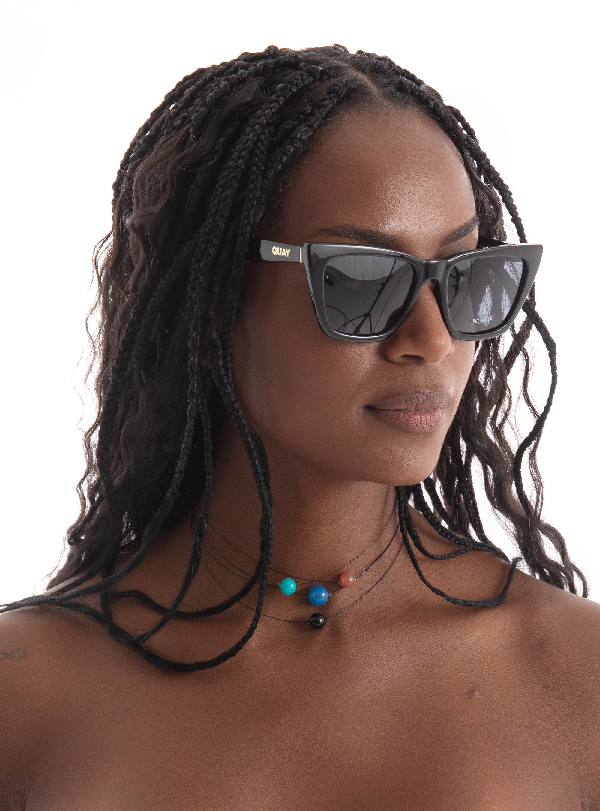 Quay Australia Call The Shots Sunglasses - Black