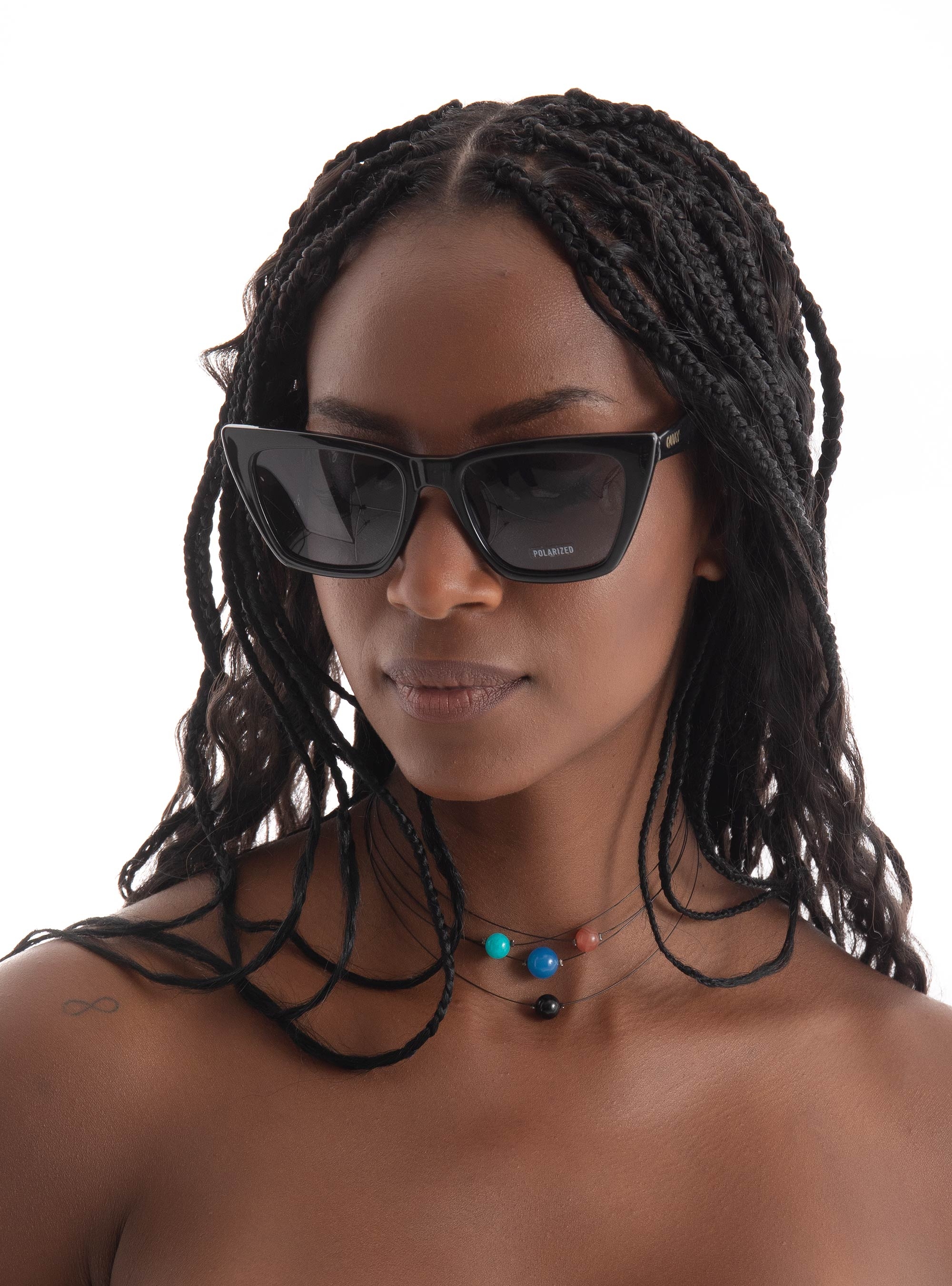 Quay Australia Call The Shots Sunglasses - Black