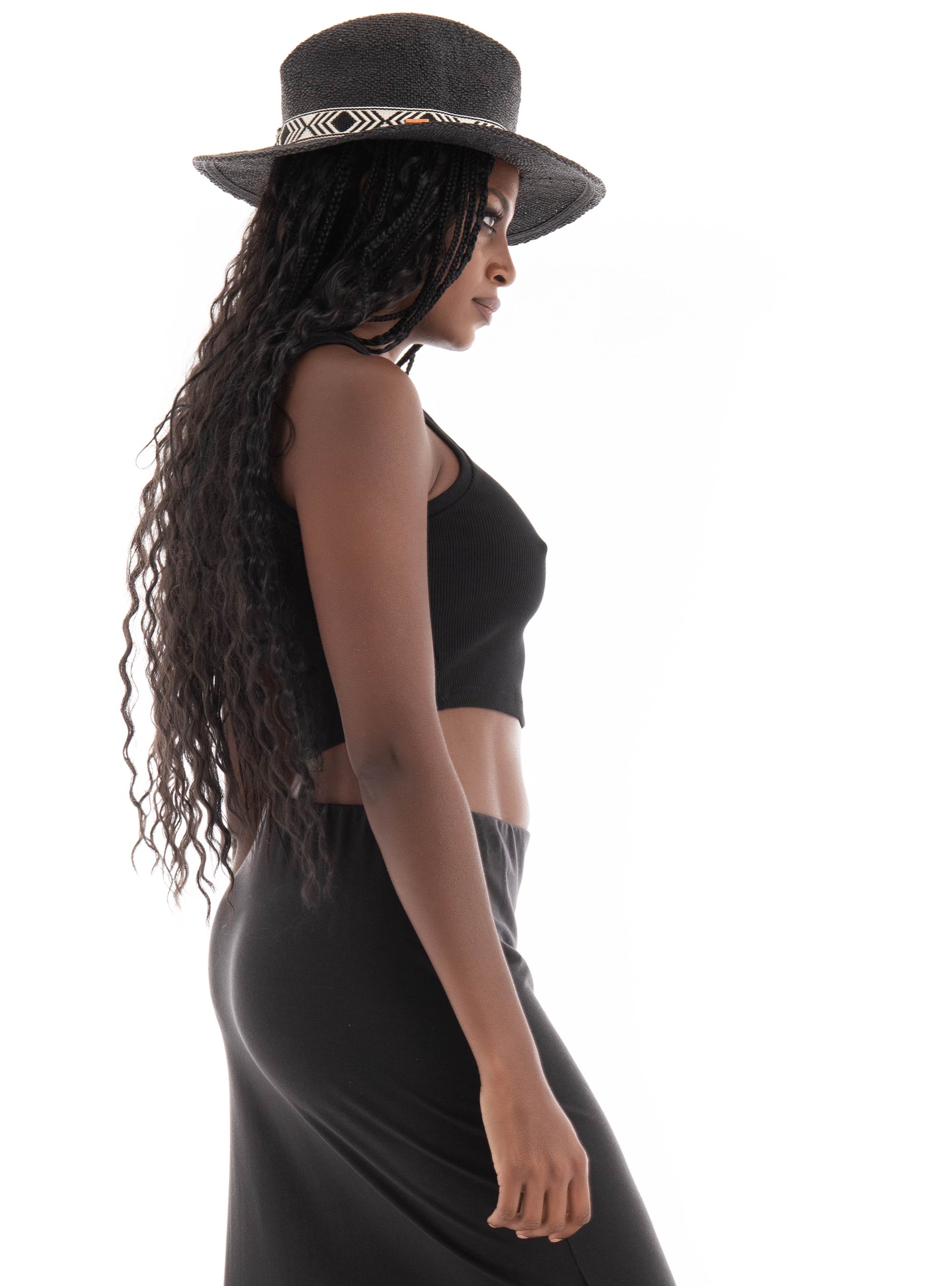 Only Vilma Cropped Tank Top - Black
