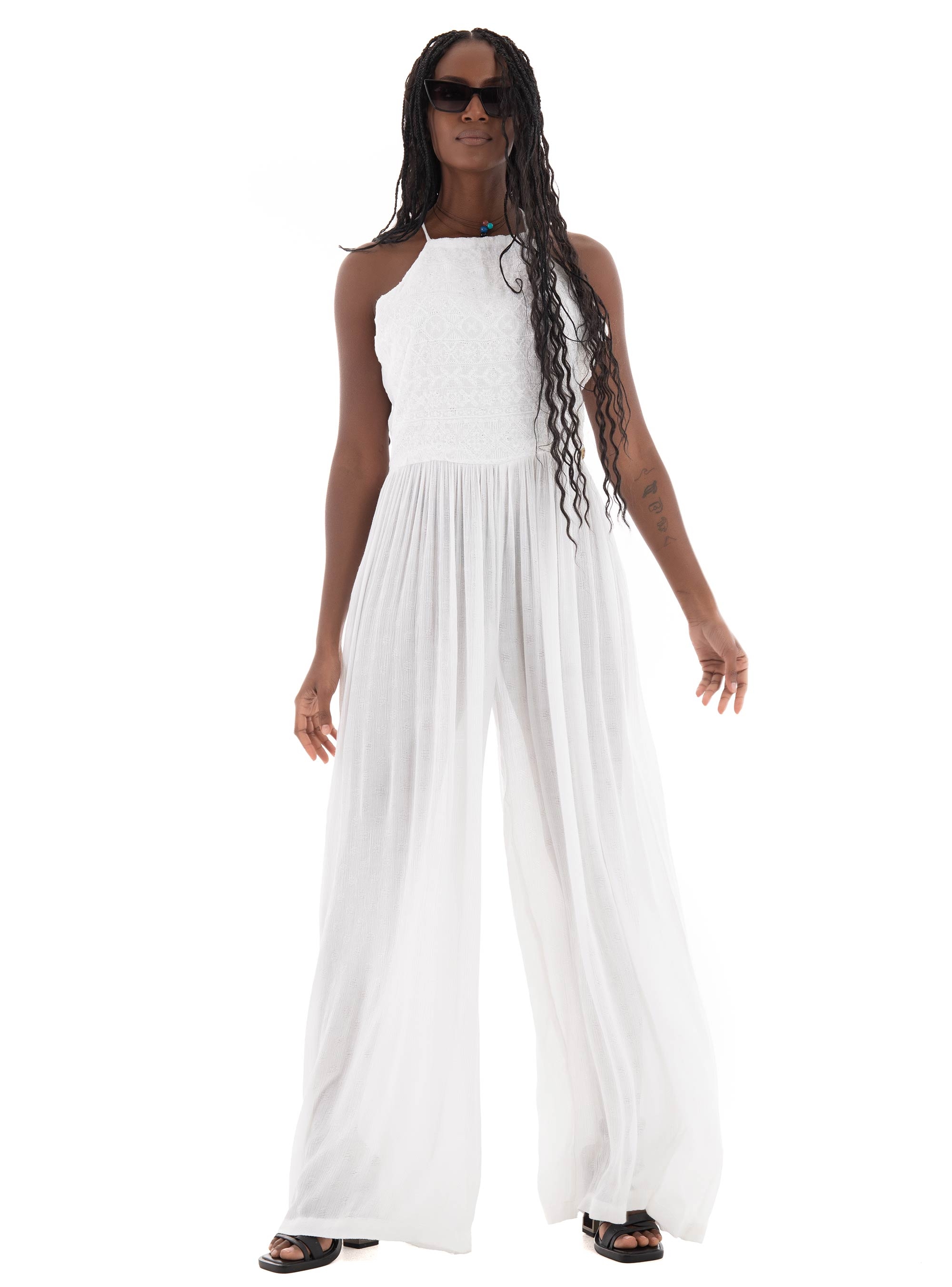 Superdry D3 Ovin Vintage Jumpsuit - Off White