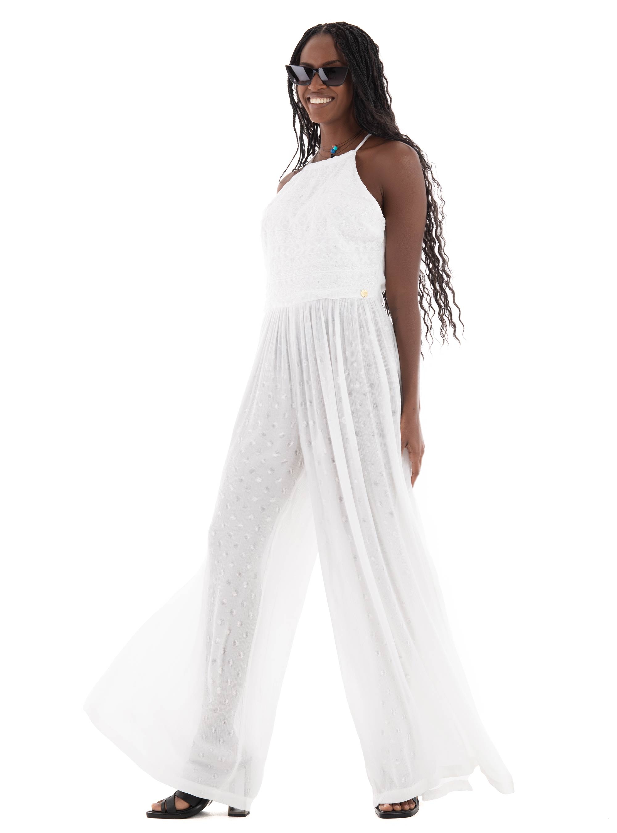 Superdry D3 Ovin Vintage Jumpsuit - Off White