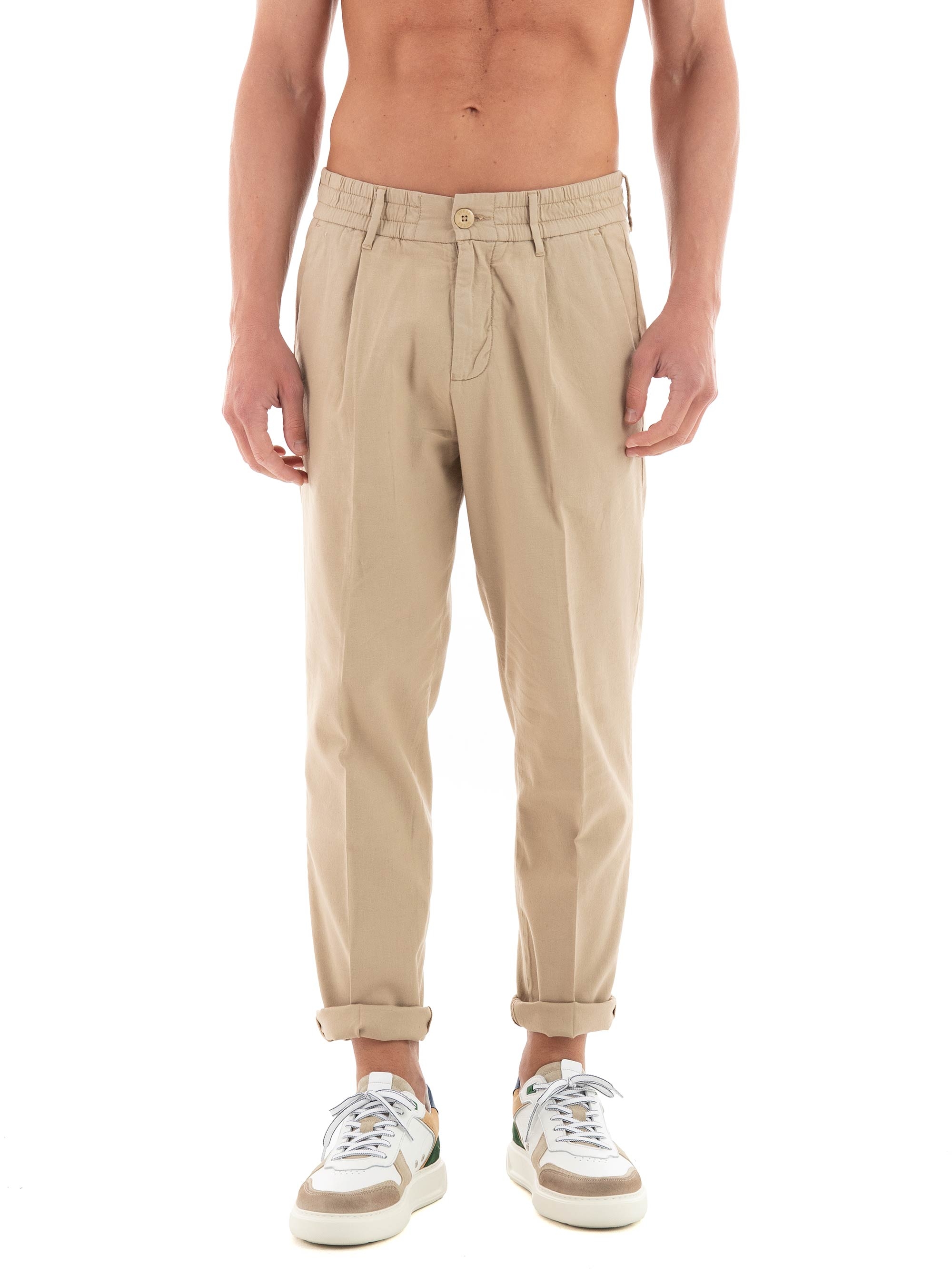 Guess Henry Regular Fit Pants - Khaki