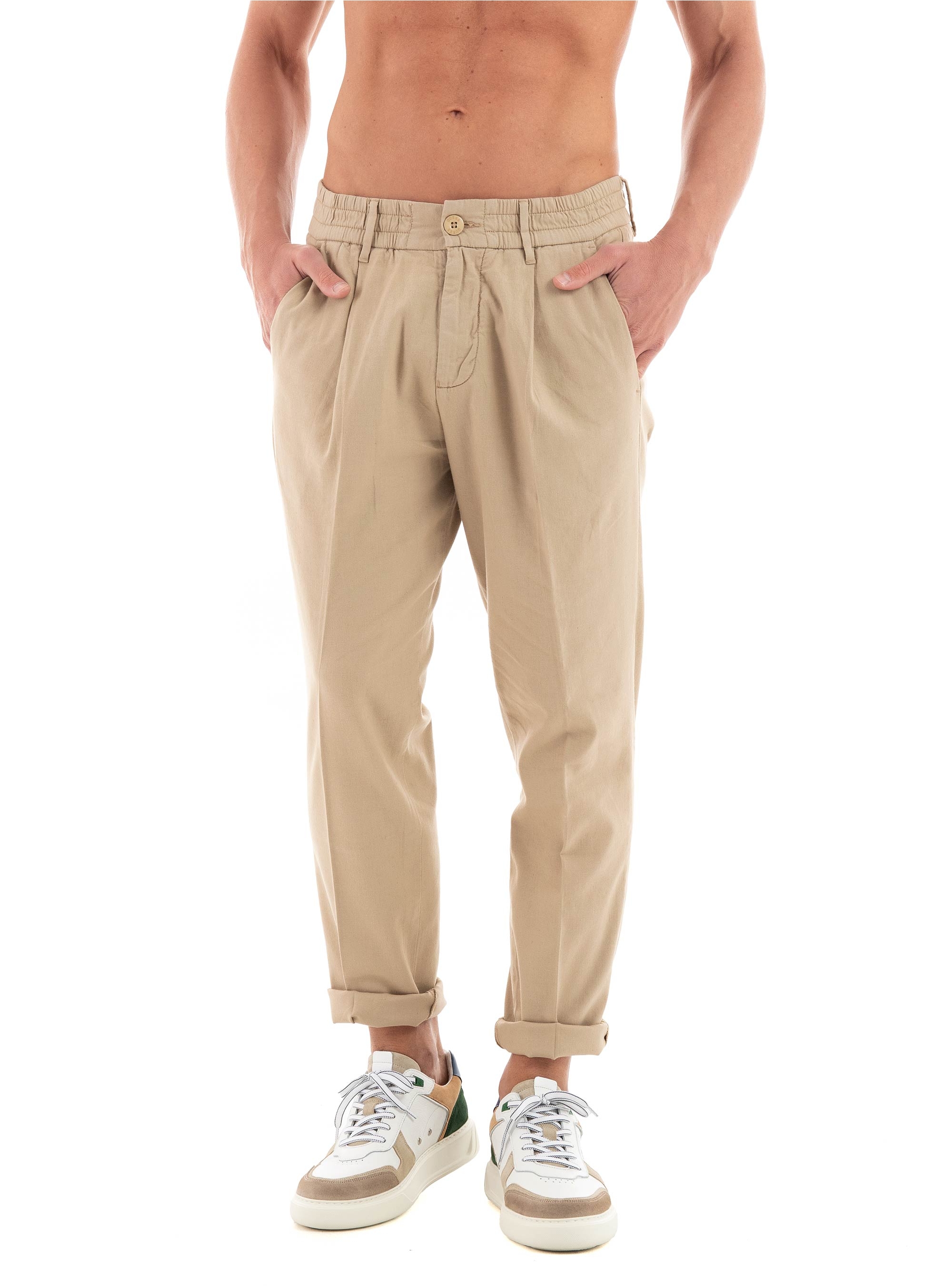 Guess Henry Regular Fit Pants - Khaki