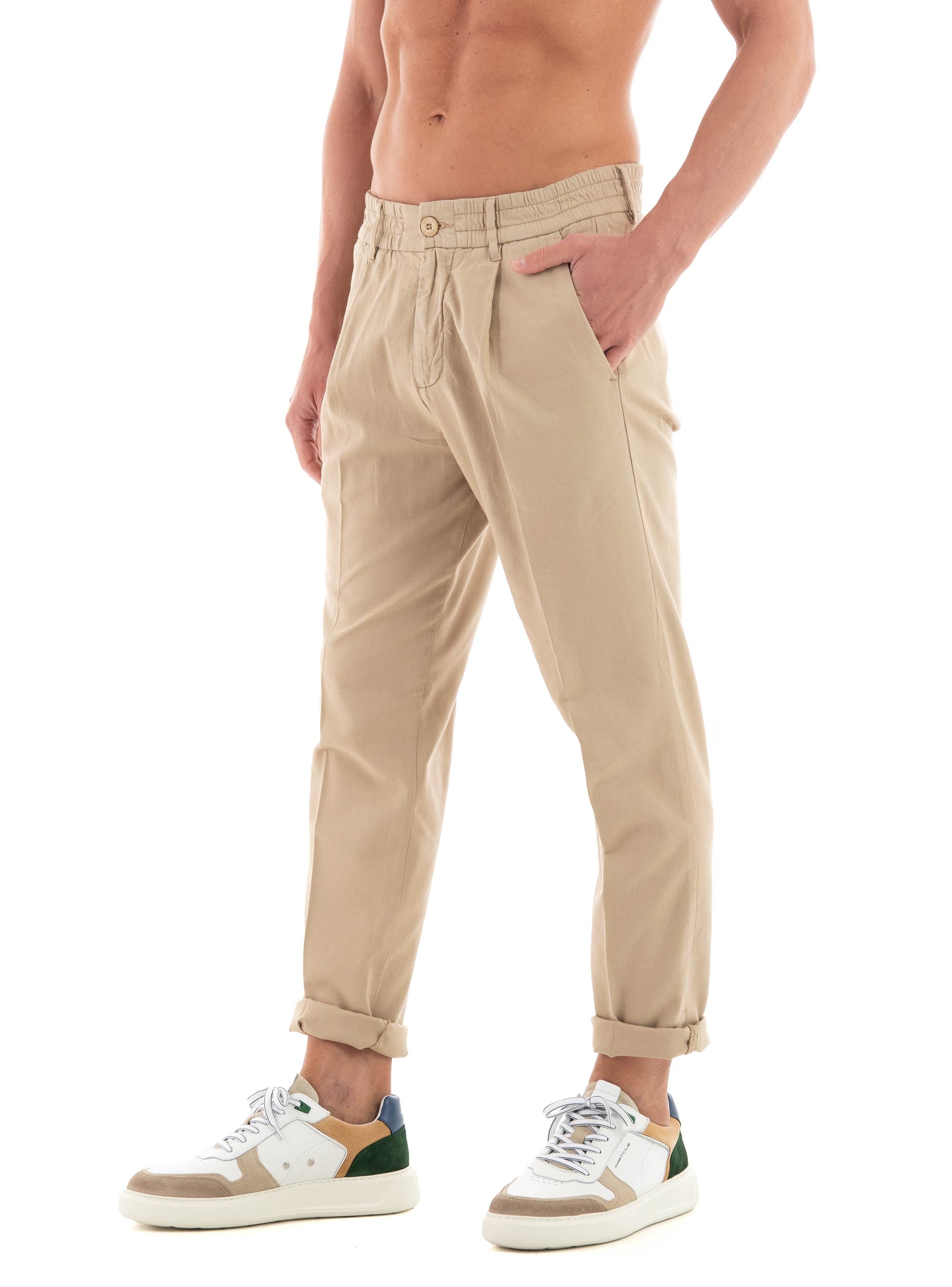 Guess Henry Regular Fit Pants - Khaki