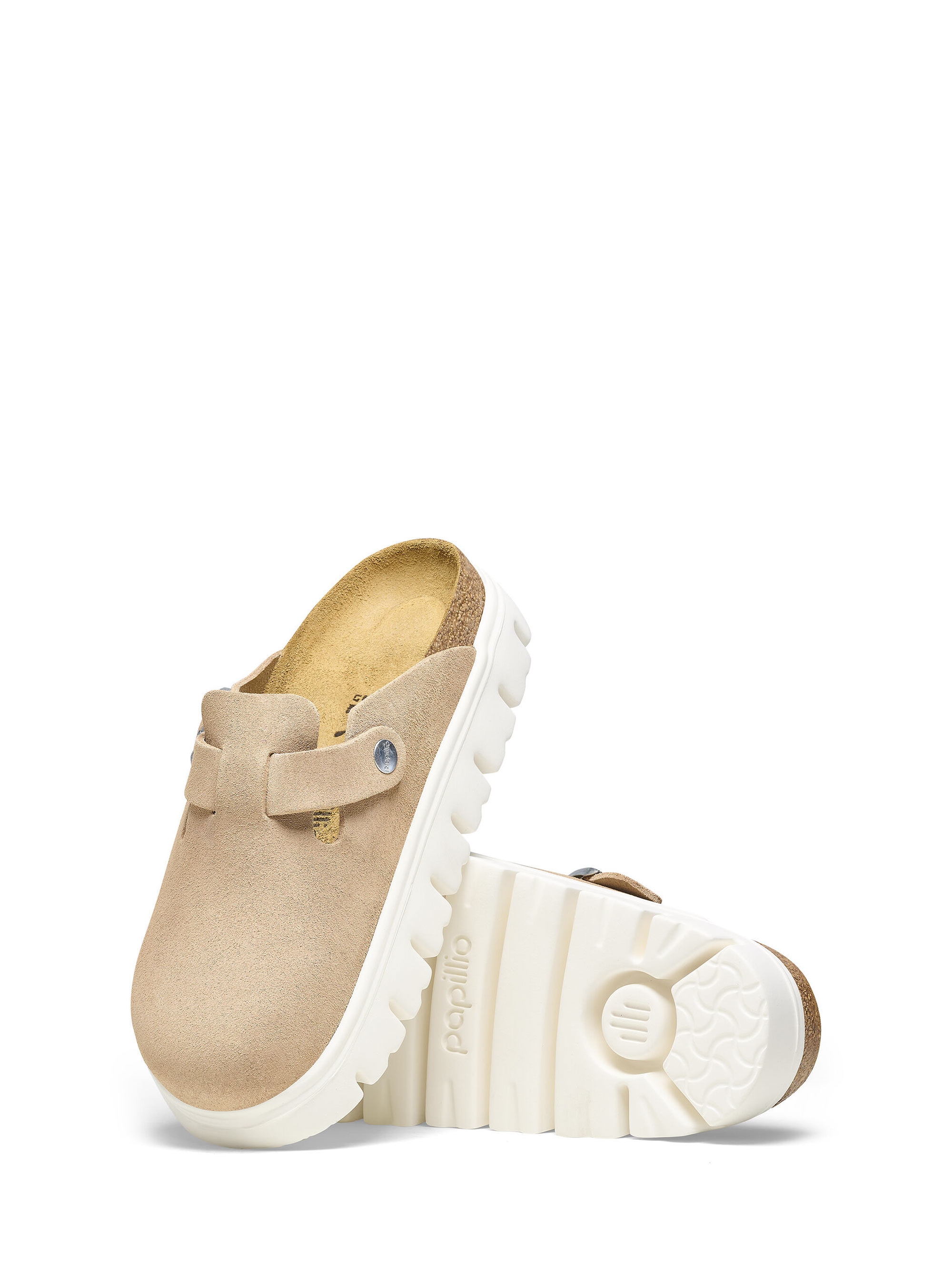 Birkenstock X Papillio Boston Chunky Narrow Fit Sandals - Light Beige