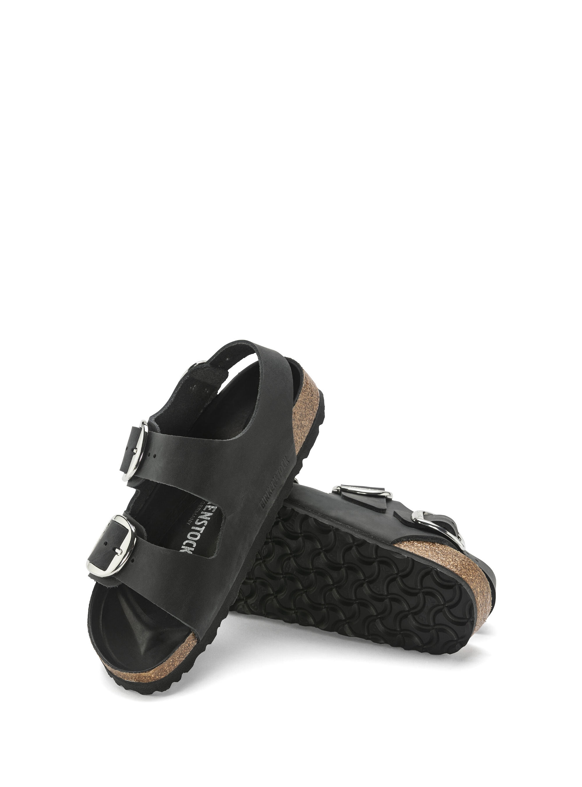 Birkenstock Classic Milano Big Buckle Narrow Fit Sandals - Black