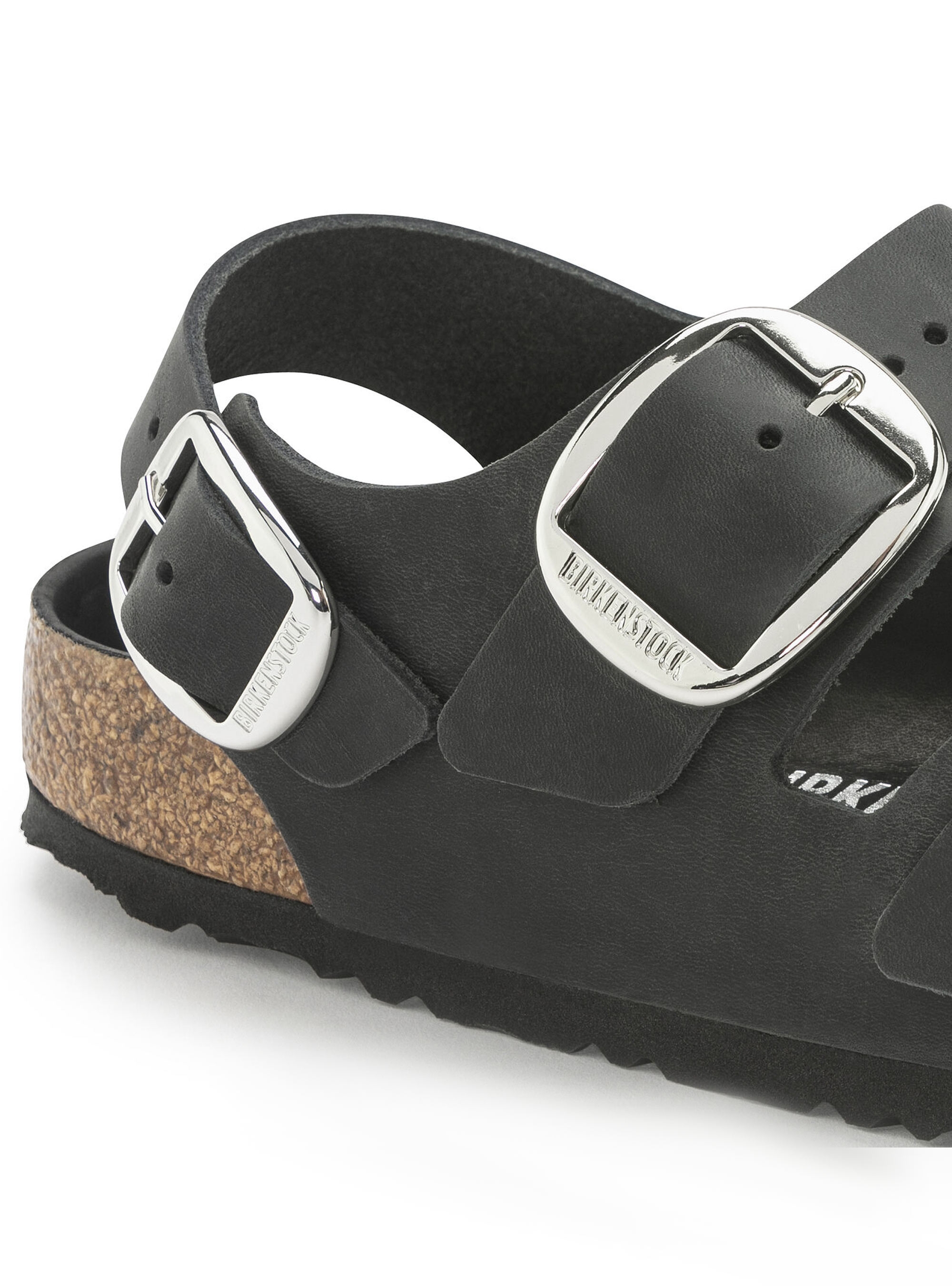 Birkenstock Classic Milano Big Buckle Narrow Fit Sandals - Black