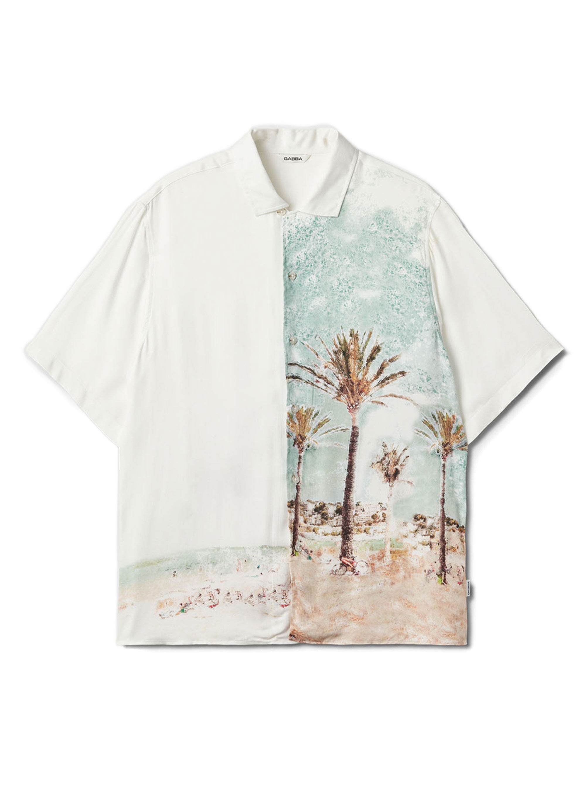 Gabba Diego Palms Resort Shirt - White