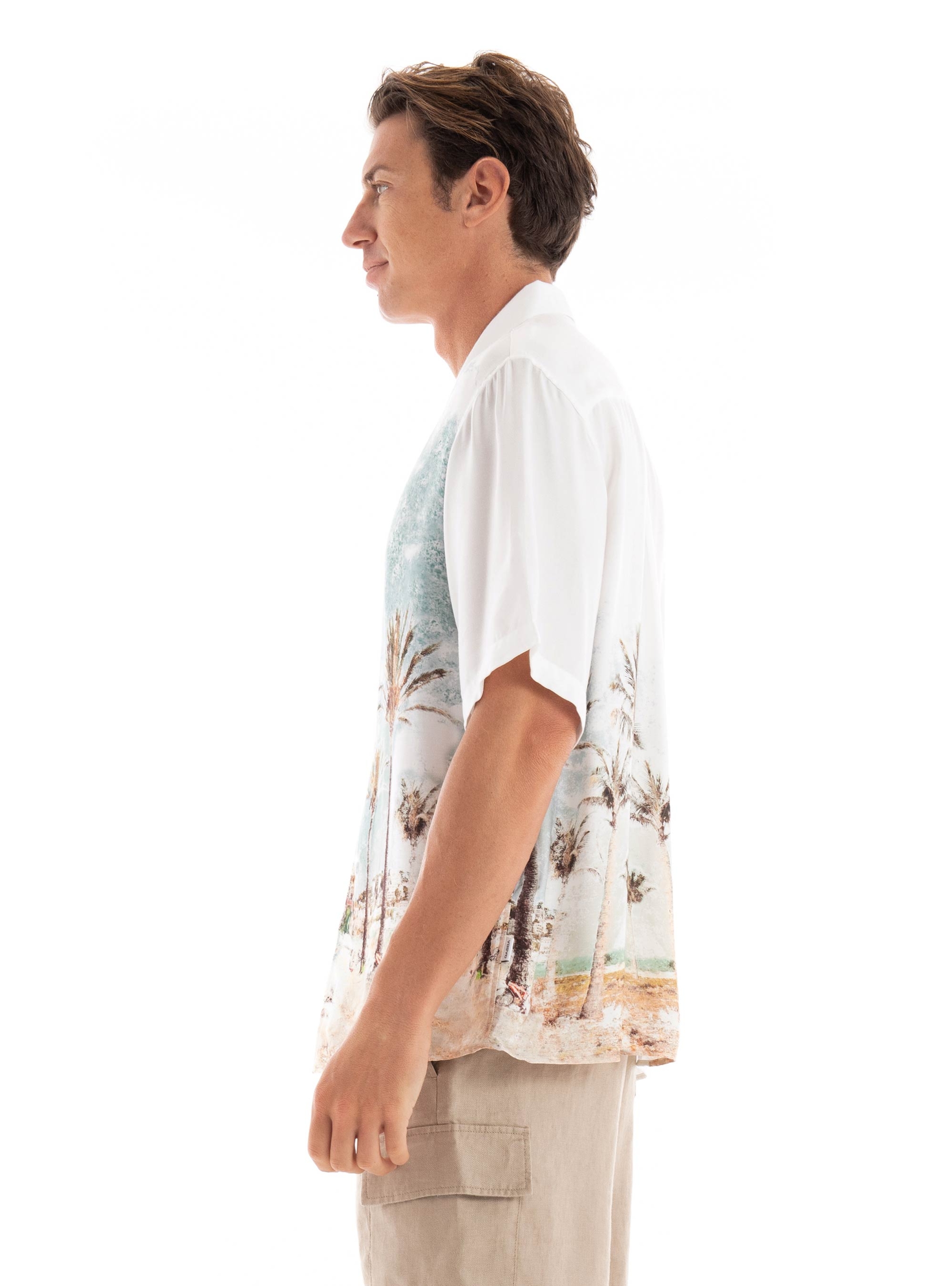 Gabba Diego Palms Resort Shirt - White