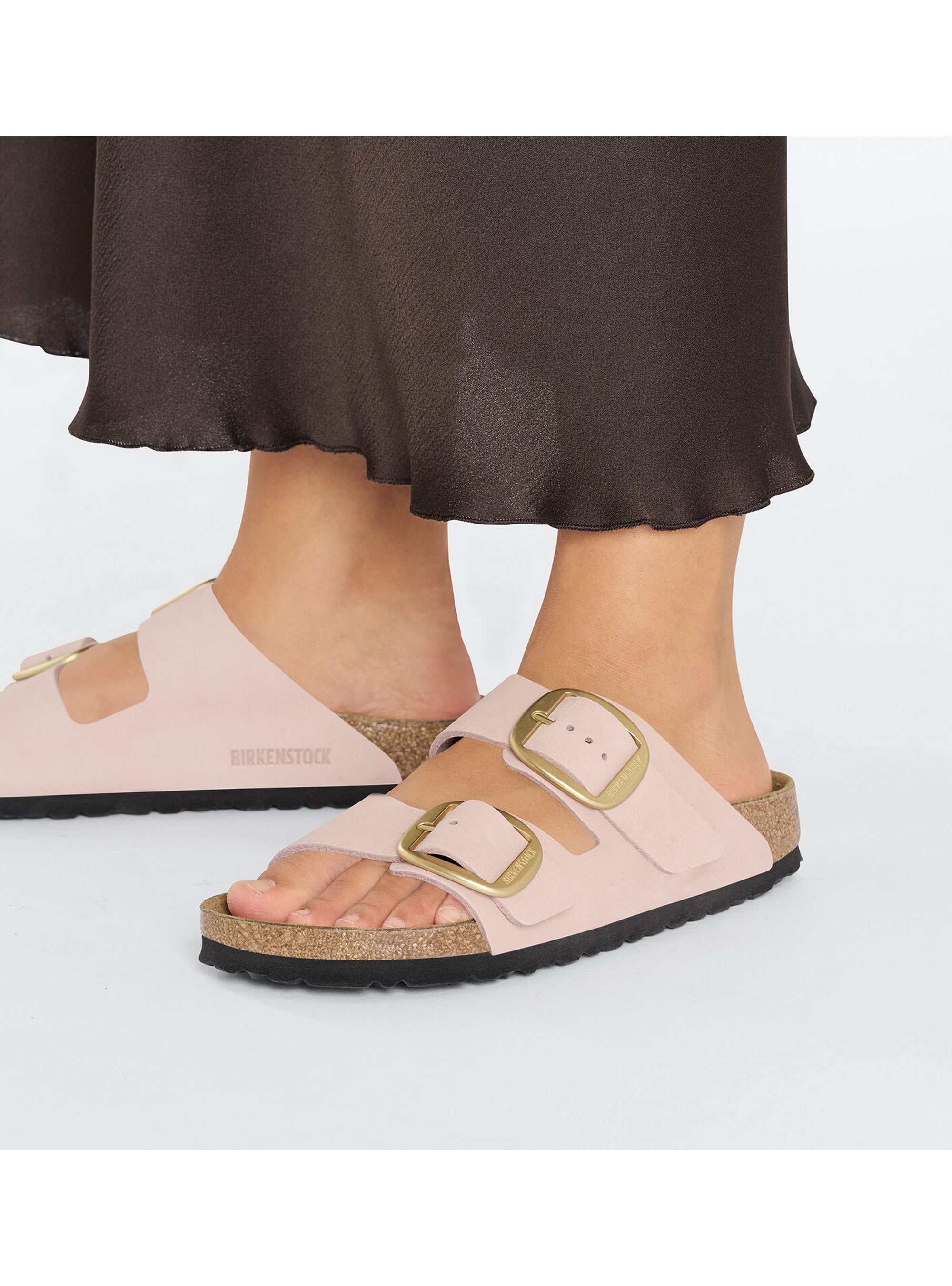 Birkenstock Arizona Big Buckle Narrow Fit Sandals - Light Pink