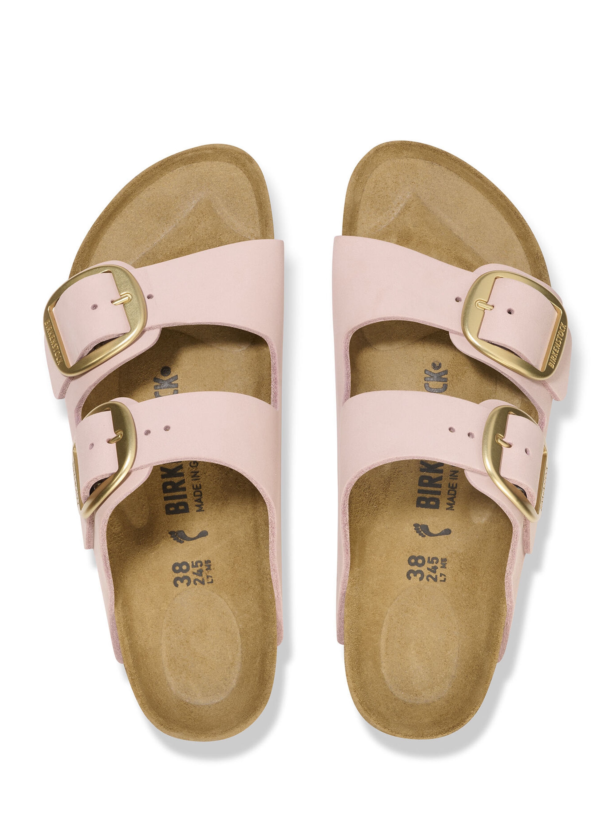 Birkenstock Arizona Big Buckle Narrow Fit Sandals - Light Pink