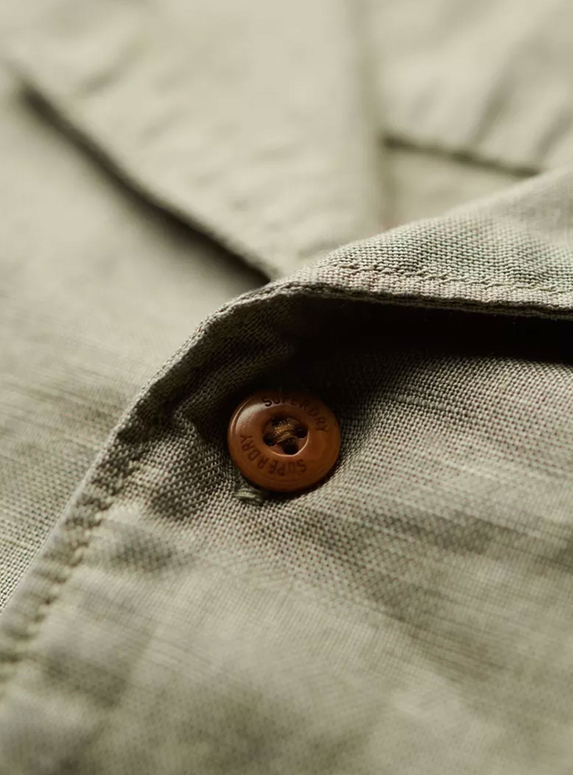 Superdry D3 Ovin Vintage Resort Shirt - Light Green