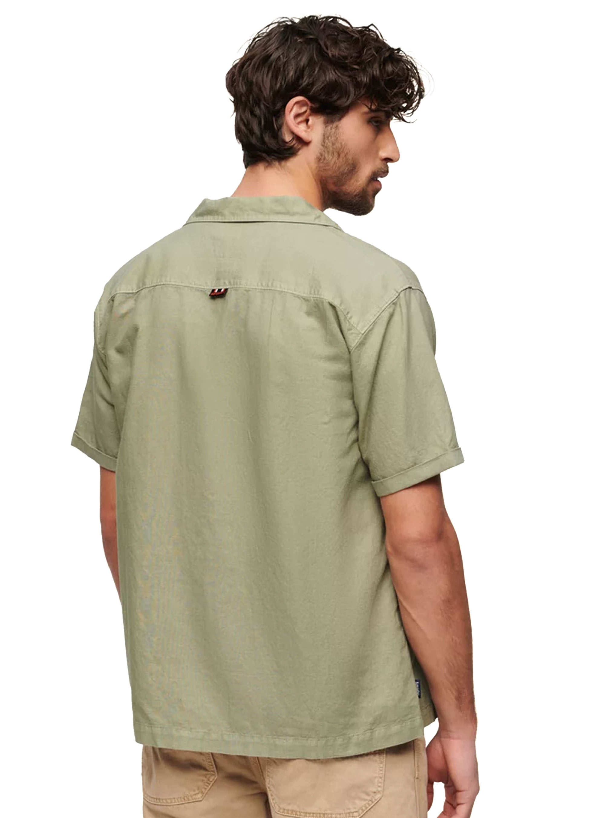 Superdry D3 Ovin Vintage Resort Shirt - Light Green