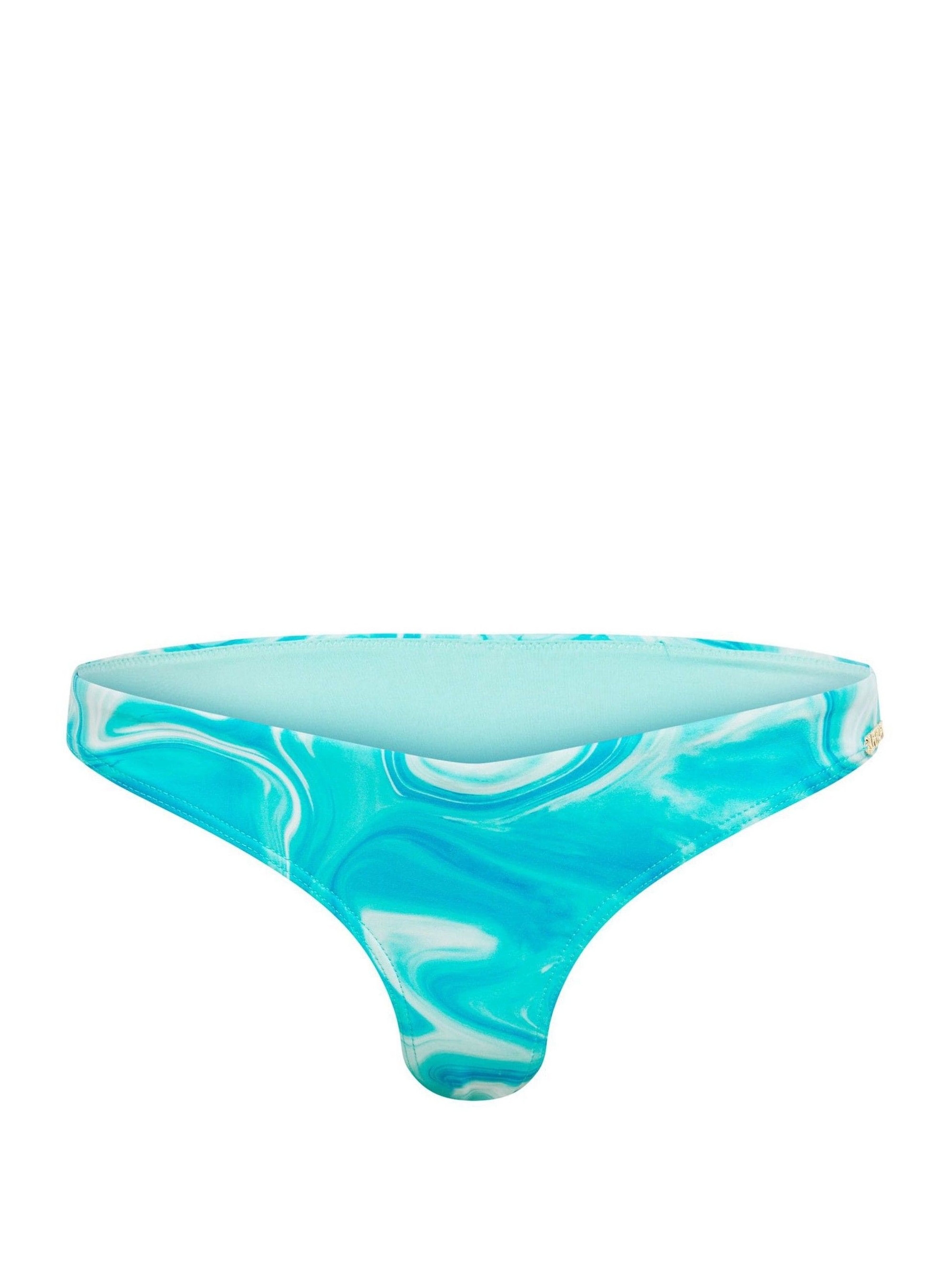 Superdry D3 Print Cheeky Bikini Bottom - Blue