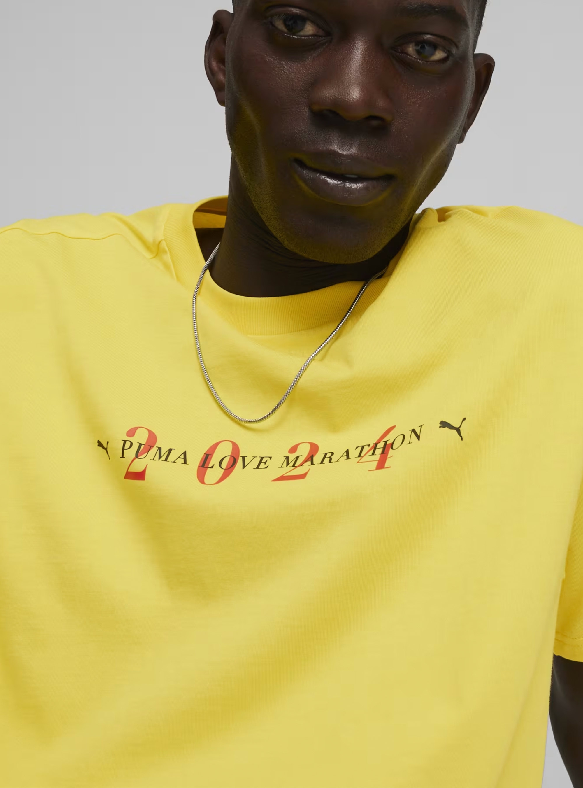 Puma Classics Love Marathon Graphic Tee - Yellow