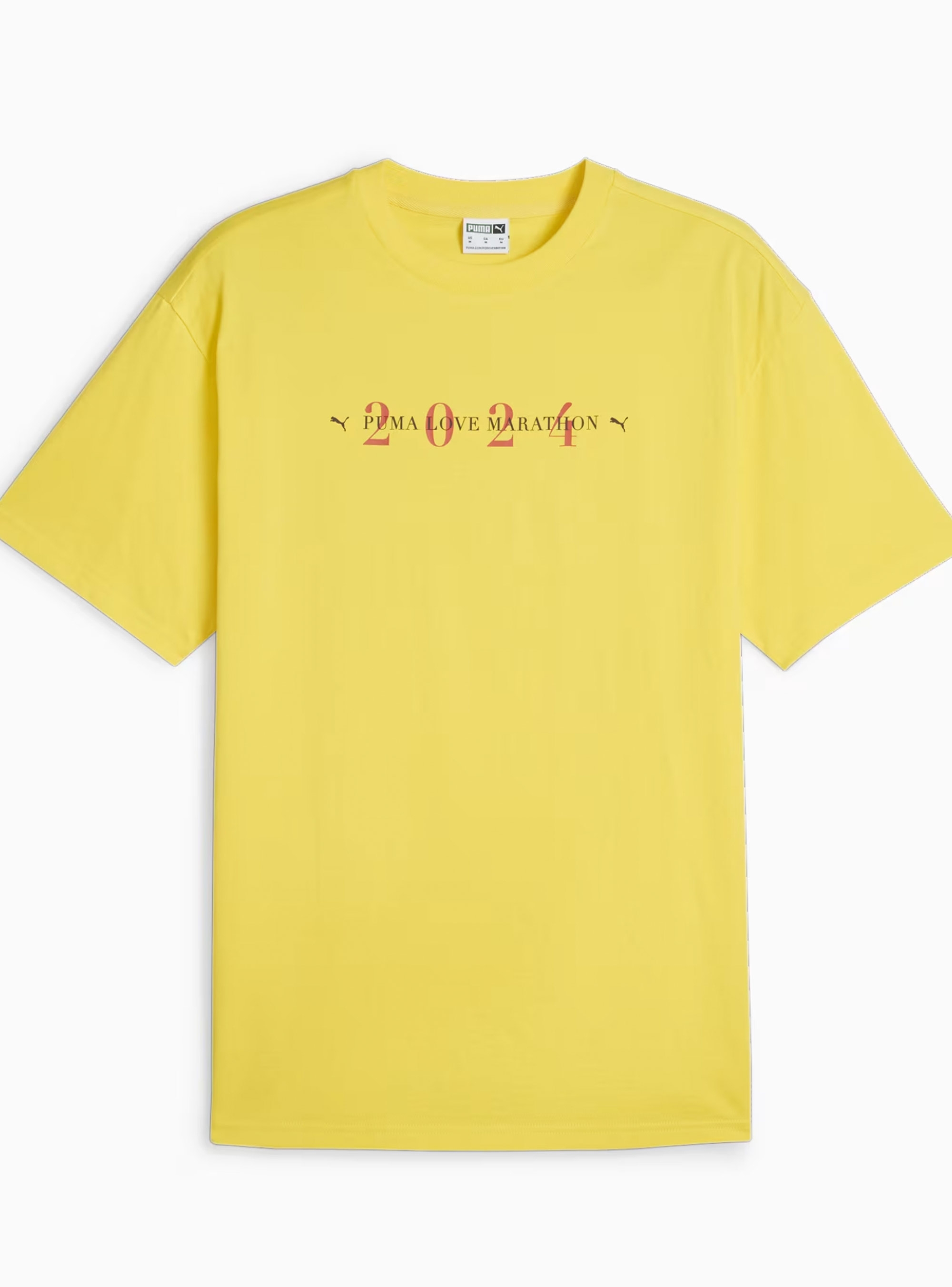 Puma Classics Love Marathon Graphic Tee - Yellow