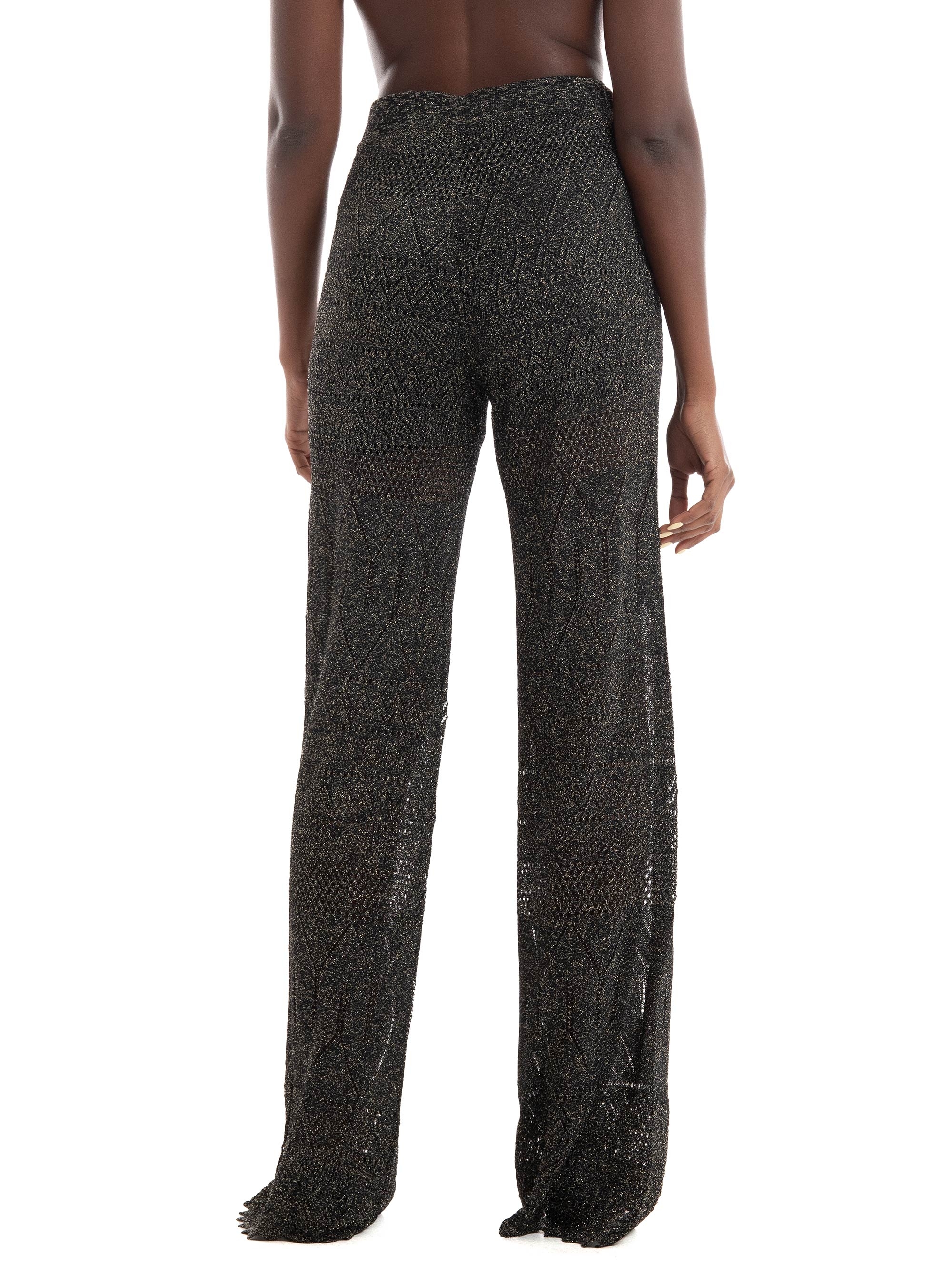 Guess Marciano Hydra Crochet Lurex Pants - Jet Black