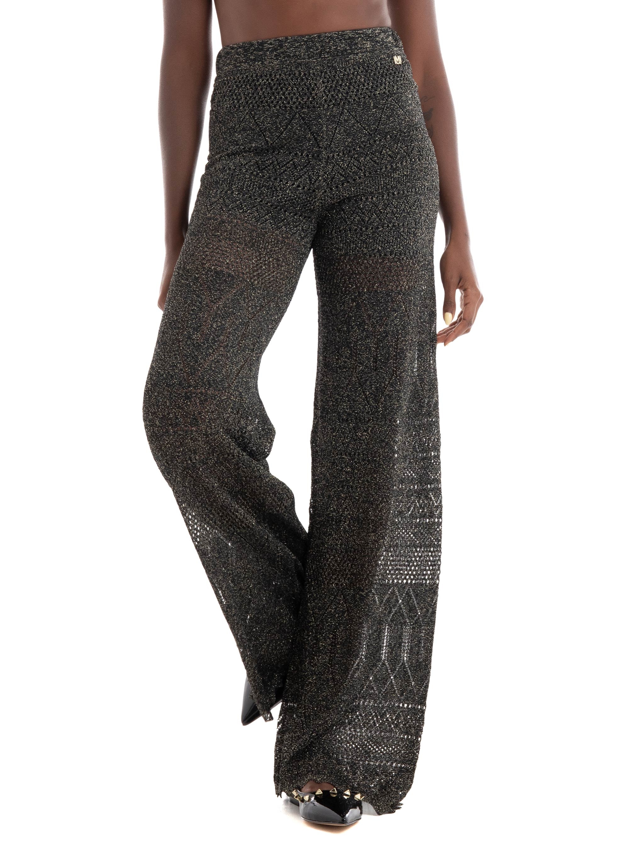 Guess Marciano Hydra Crochet Lurex Pants - Jet Black