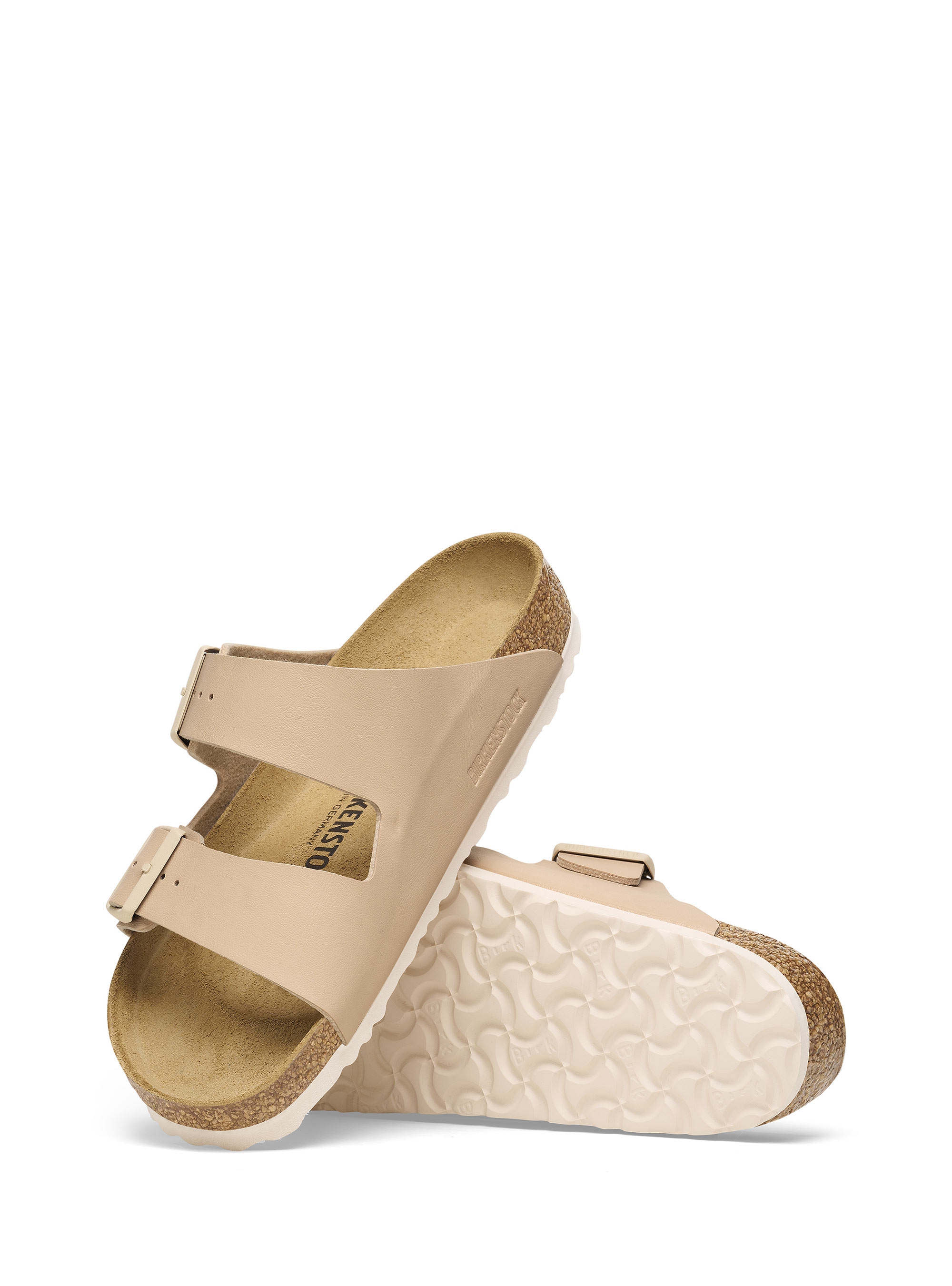 Birkenstock Arizona Birko-Flor Narrow Fit Sandals - Beige