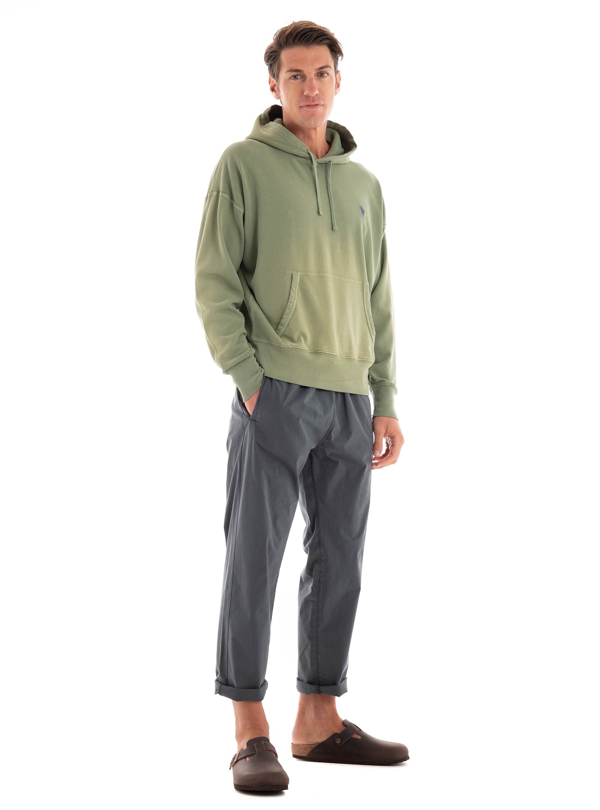 Polo Ralph Lauren Cotton Spa Terry Hoodie - Light Green