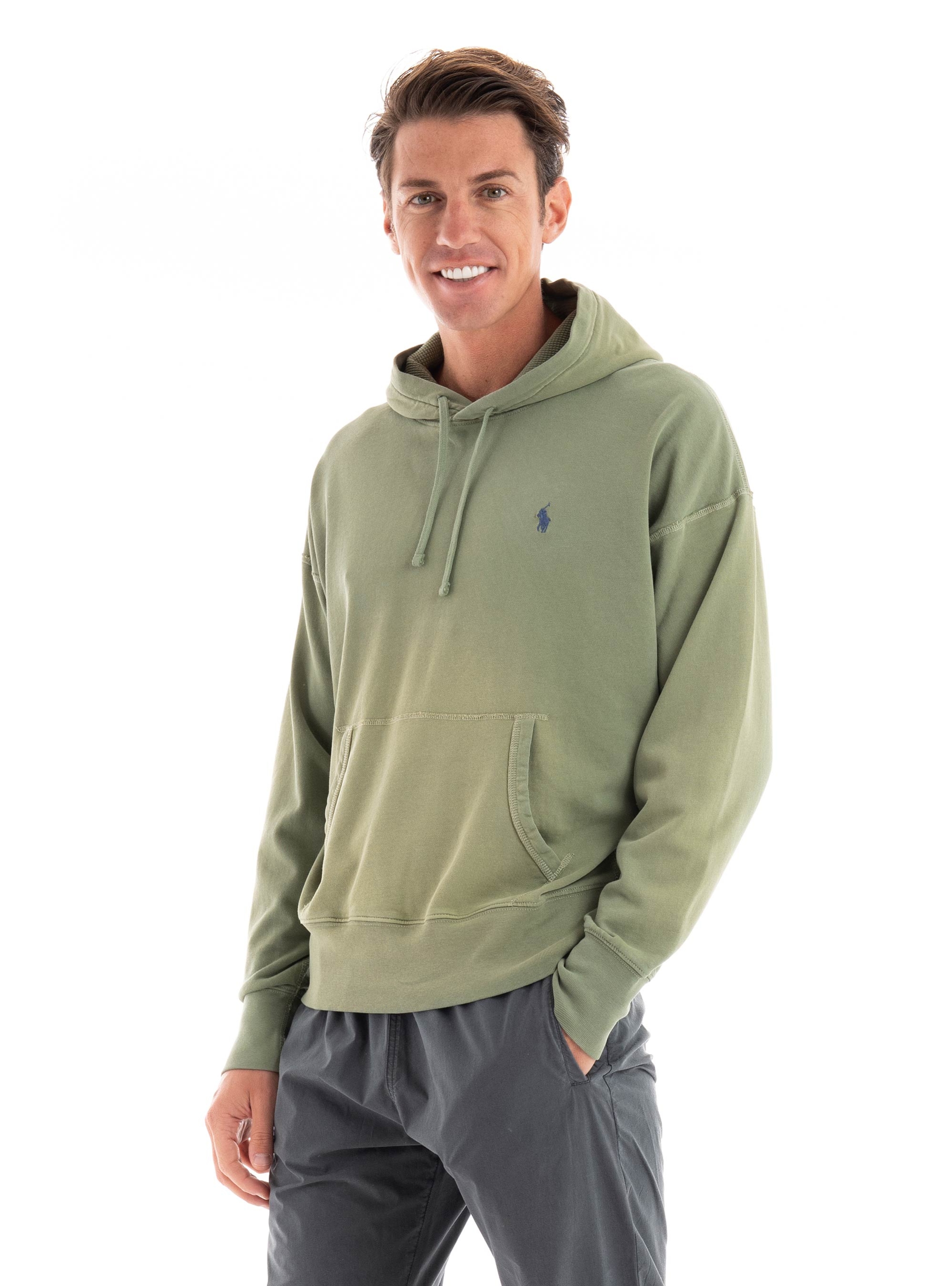 Polo Ralph Lauren Cotton Spa Terry Hoodie - Light Green