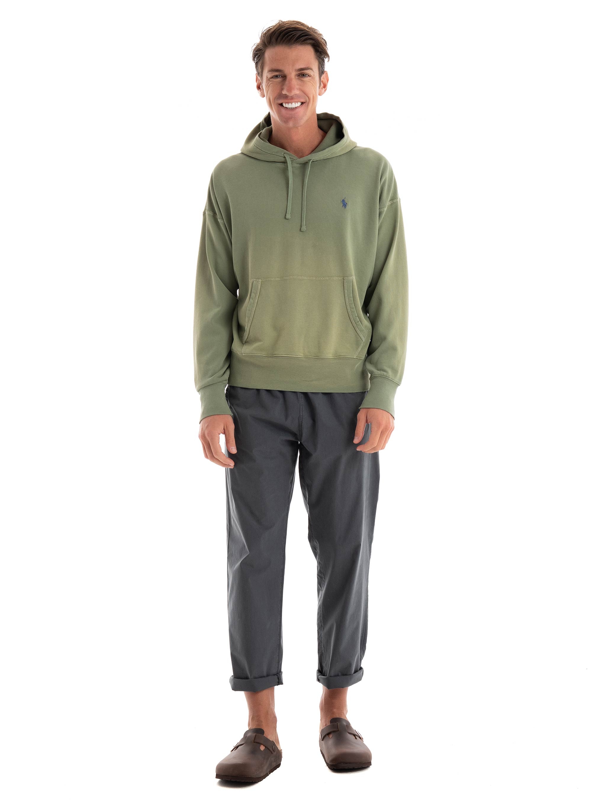 Polo Ralph Lauren Cotton Spa Terry Hoodie - Light Green