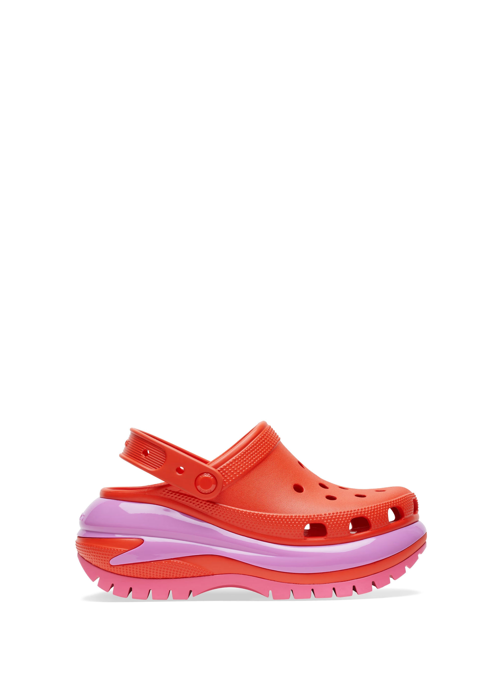Crocs Classic Mega Crush Clog - Orange Red