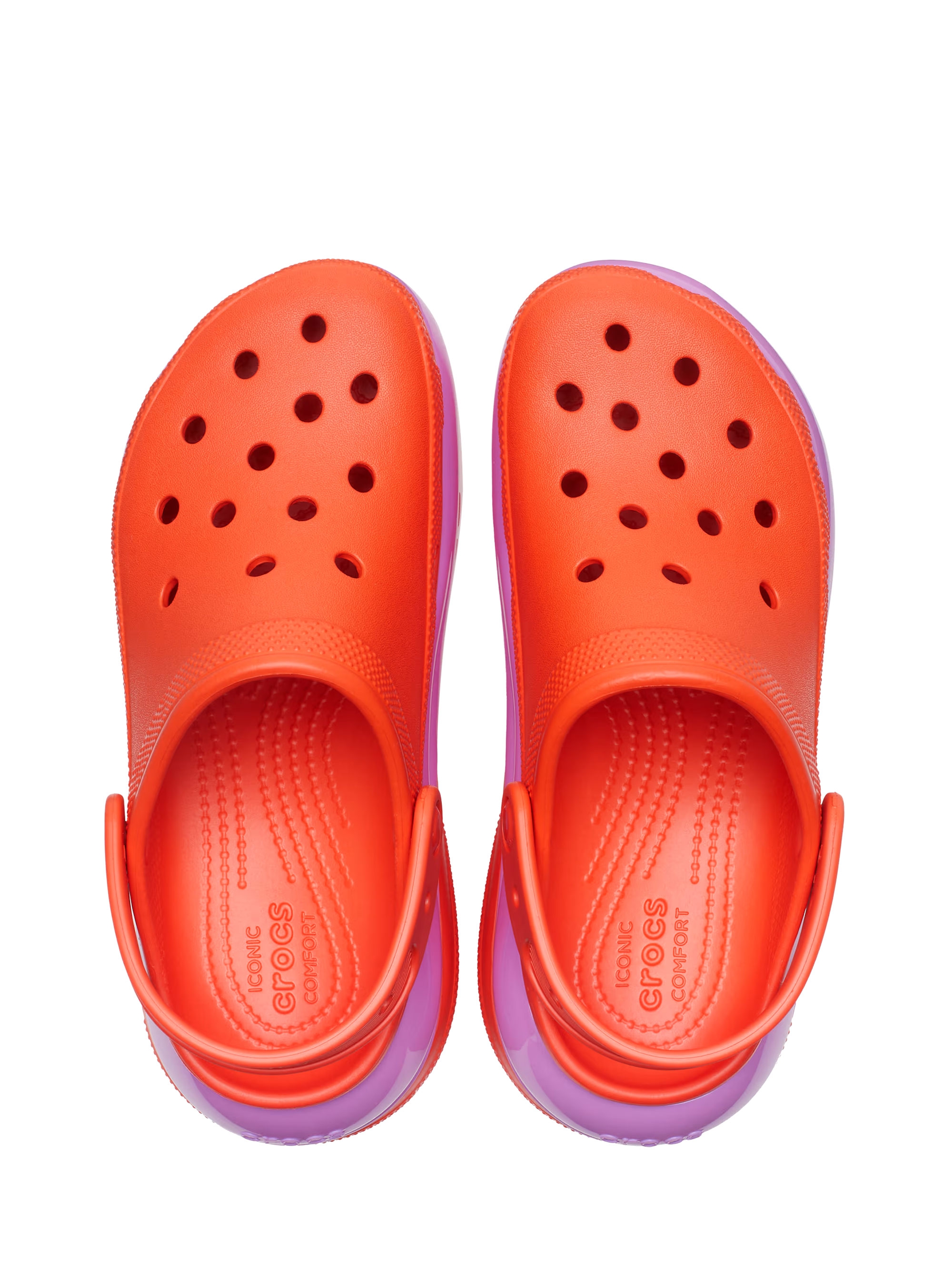 Crocs Classic Mega Crush Clog - Orange Red