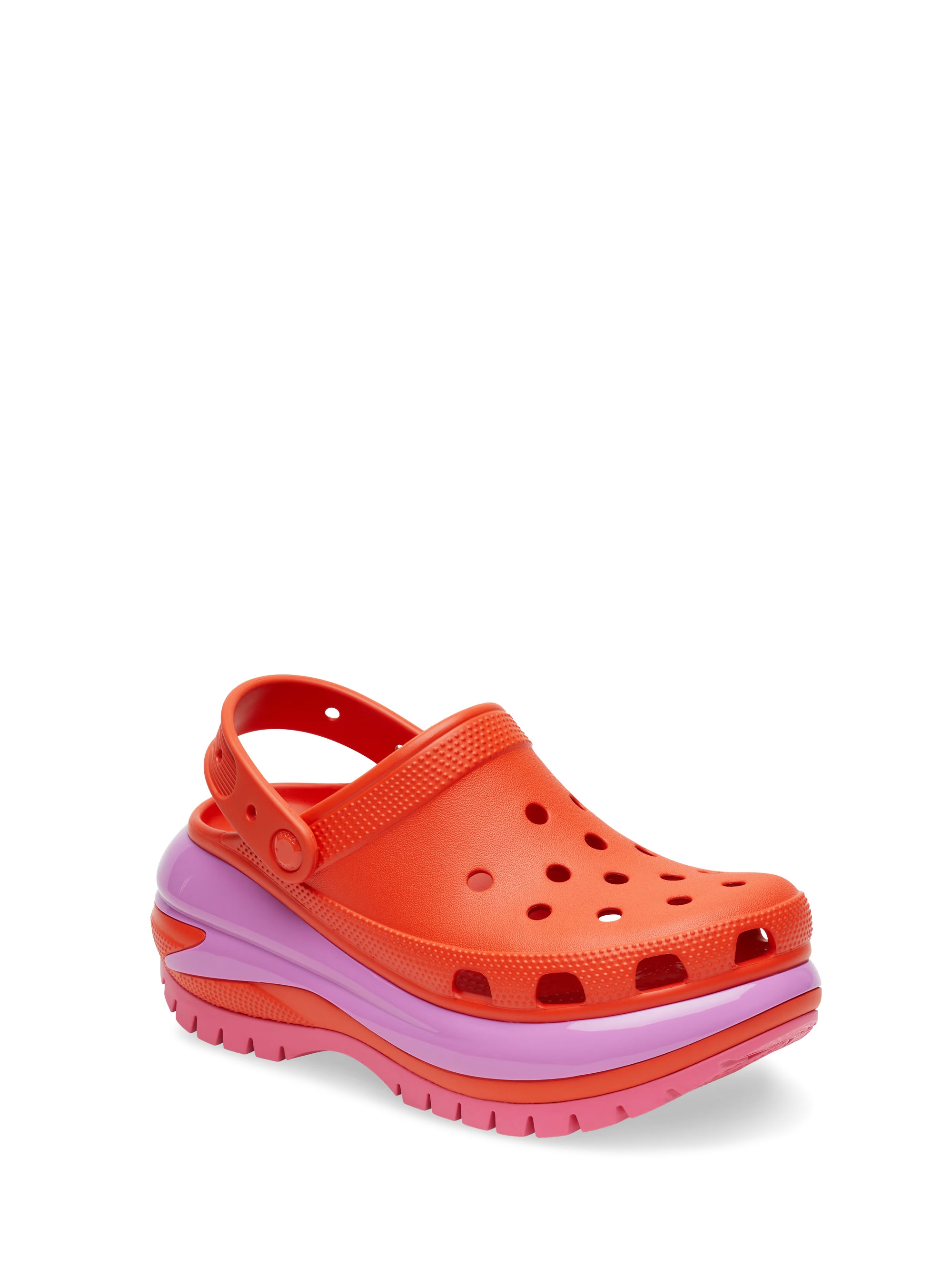 Crocs Classic Mega Crush Clog - Orange Red