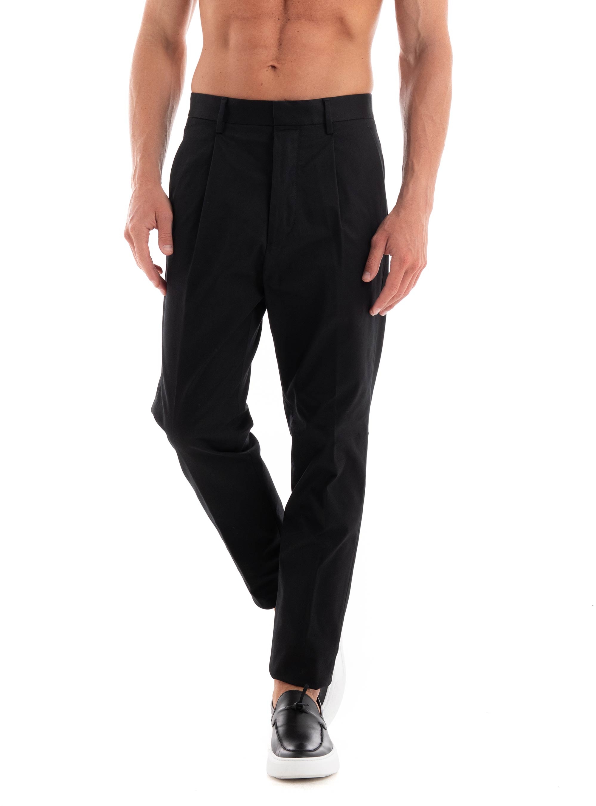 Dsquared One Pleat Pants - Black