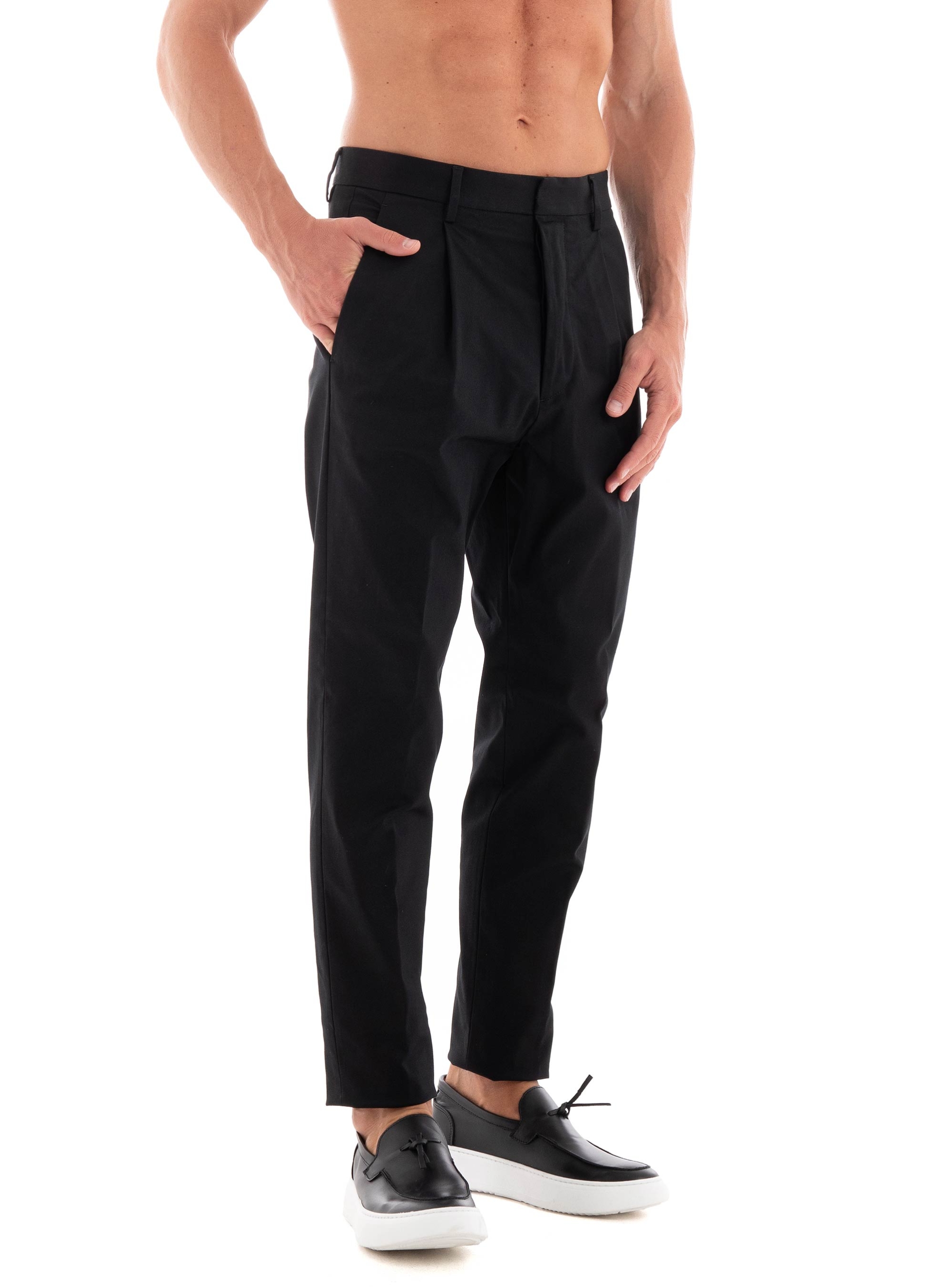 Dsquared One Pleat Pants - Black