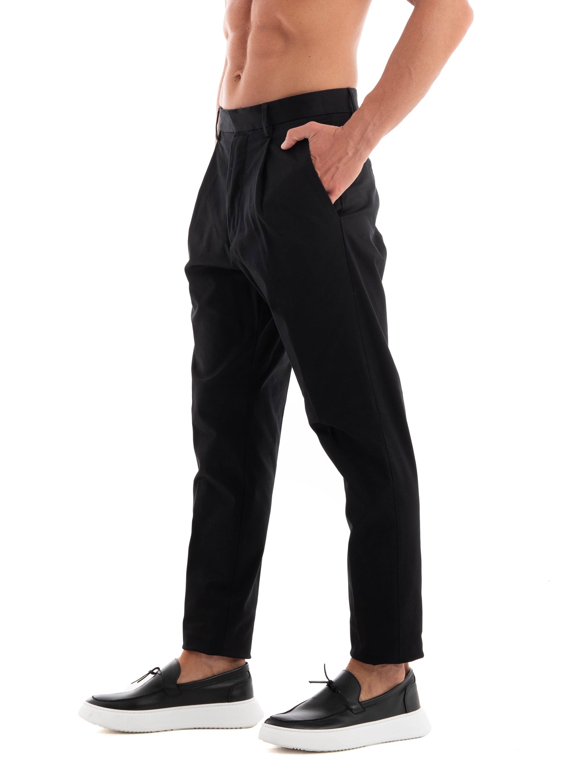 Dsquared One Pleat Pants - Black