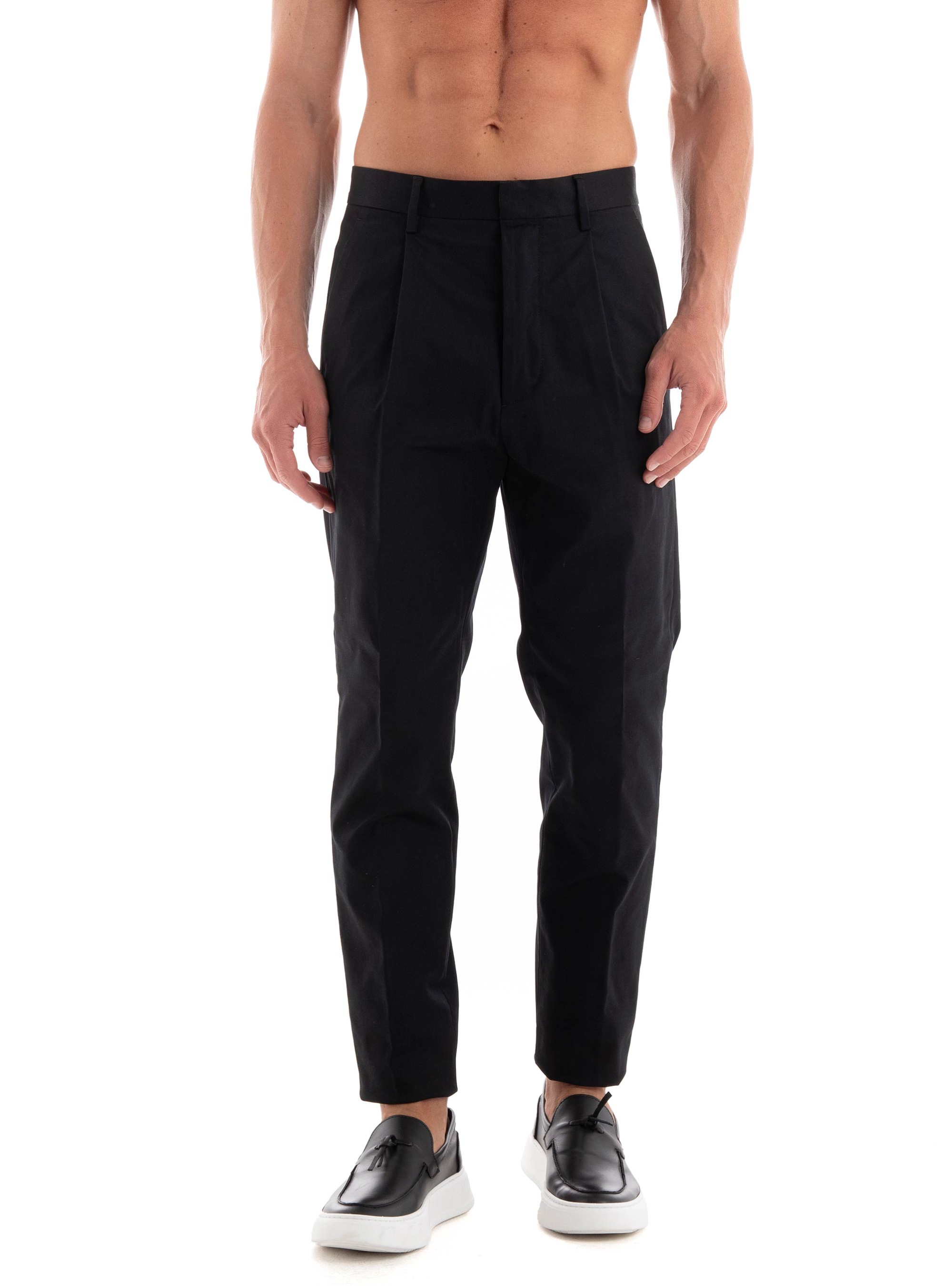Dsquared One Pleat Pants - Black
