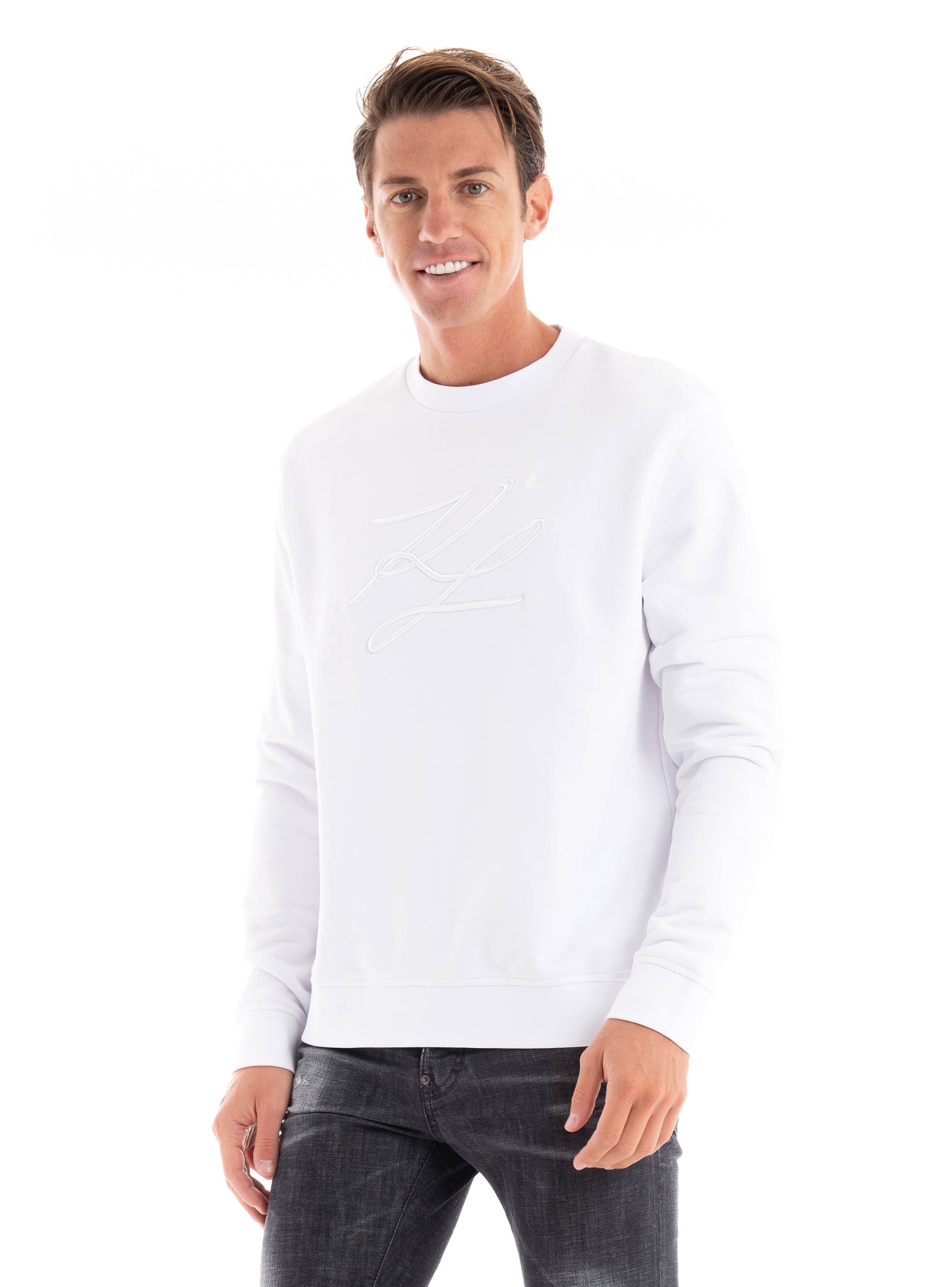 Karl Lagerfeld Crewneck Sweater - White