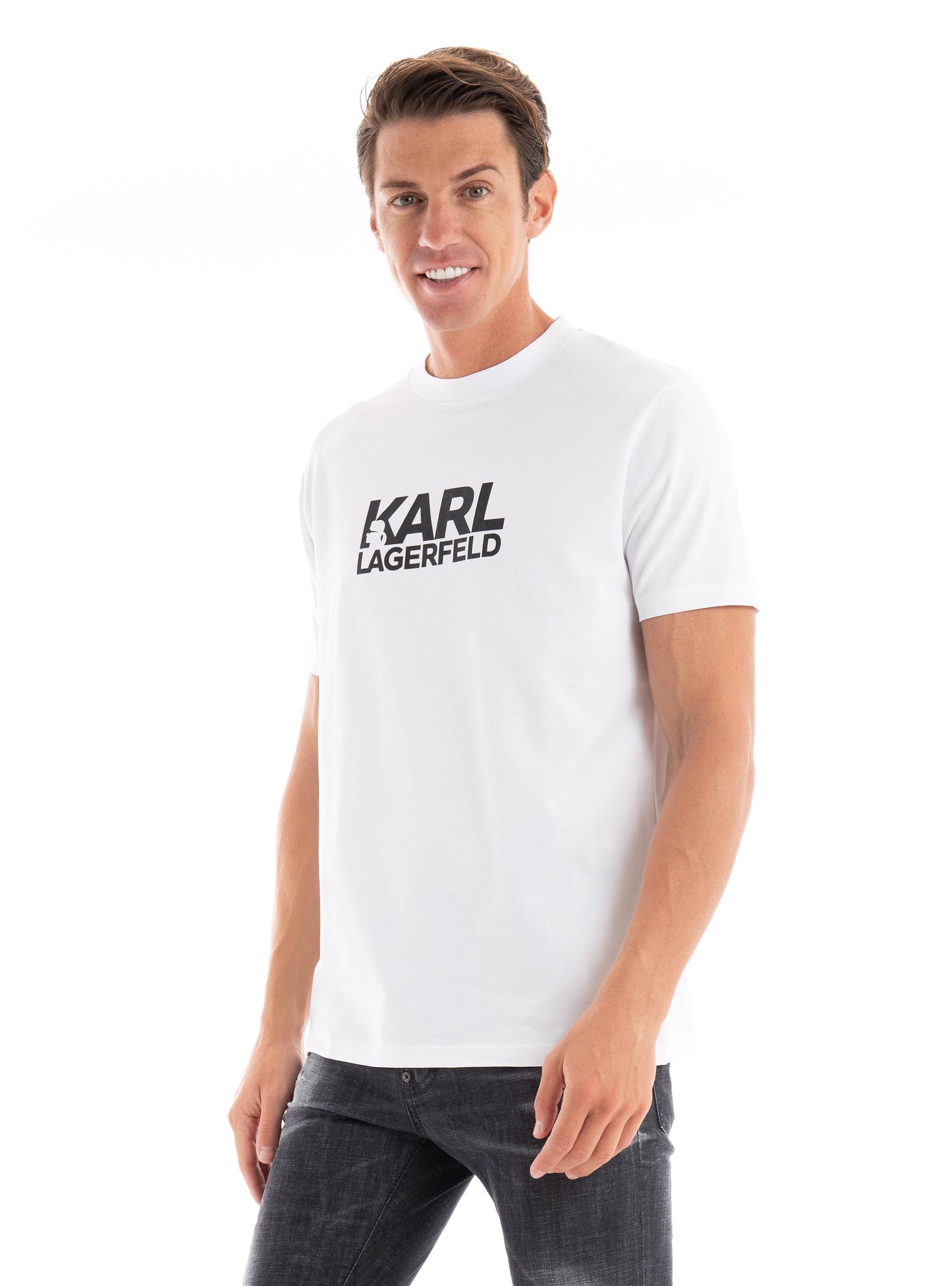 Karl Lagerfeld Logo T-Shirt - White