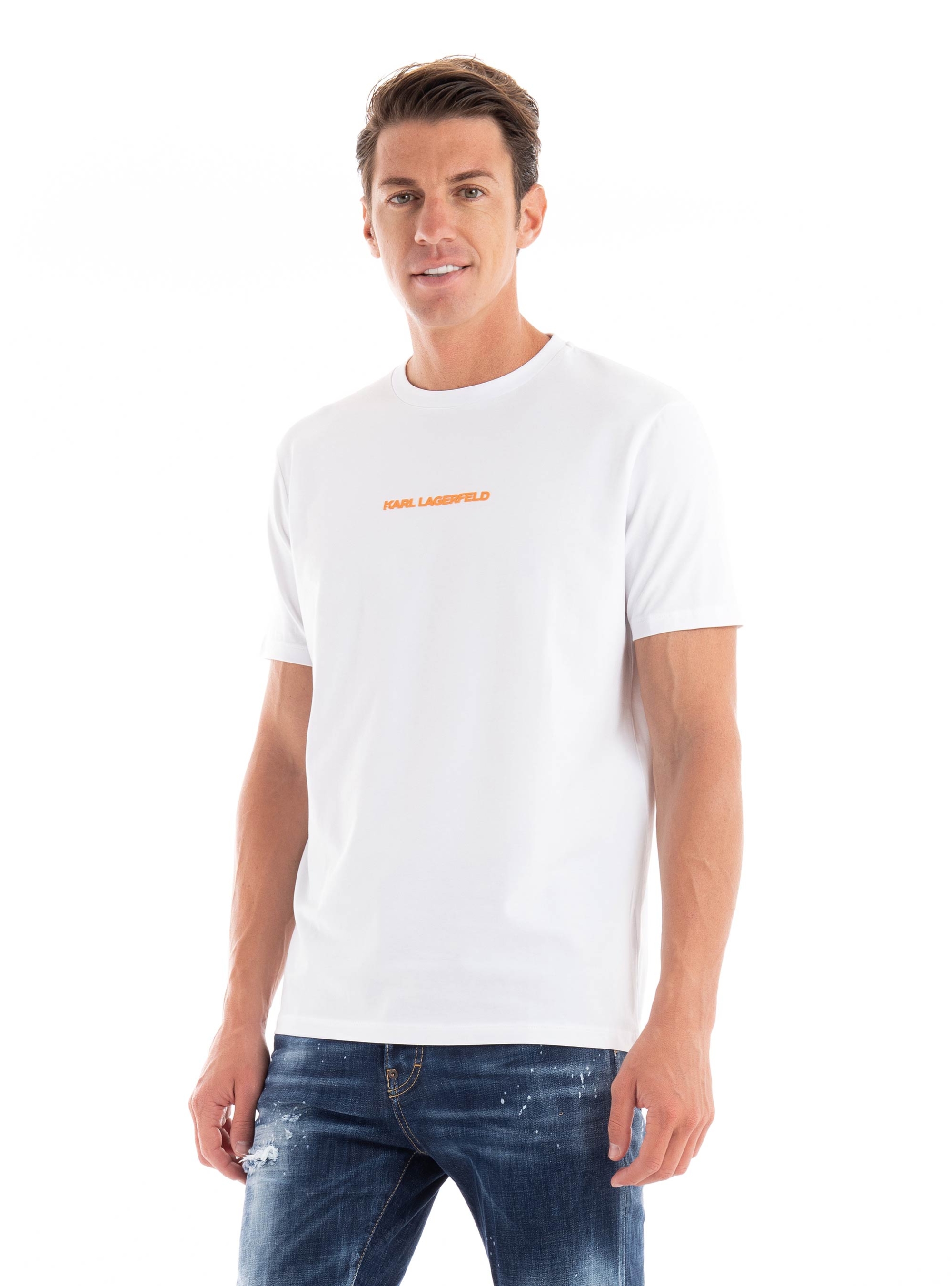 Karl Lagerfeld 3D Logo Print T-Shirt - White